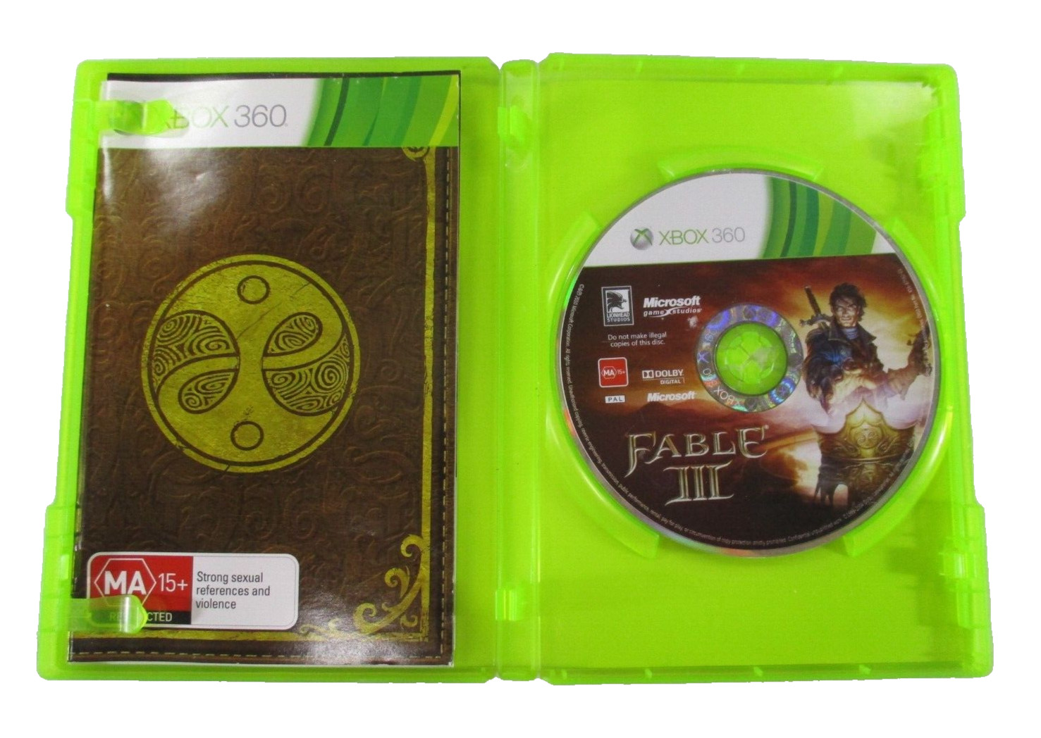 Fable III XBOX 360 MA15+ PAL R4 2010 Microsoft Corporation Complete Game Tested