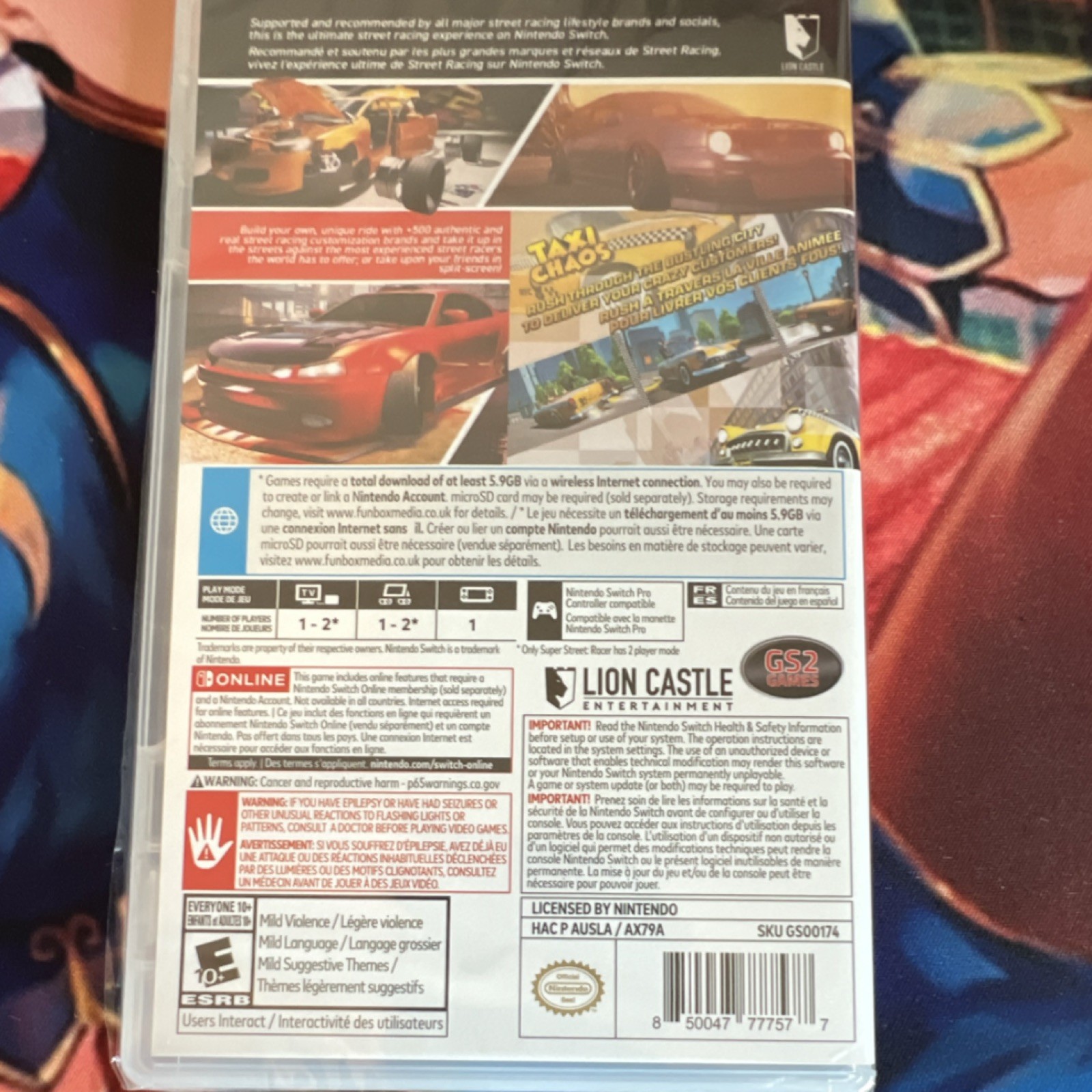 Funbox Media GS2 Lion Castle Super Street Racer + Taxi Chaos Switch Download