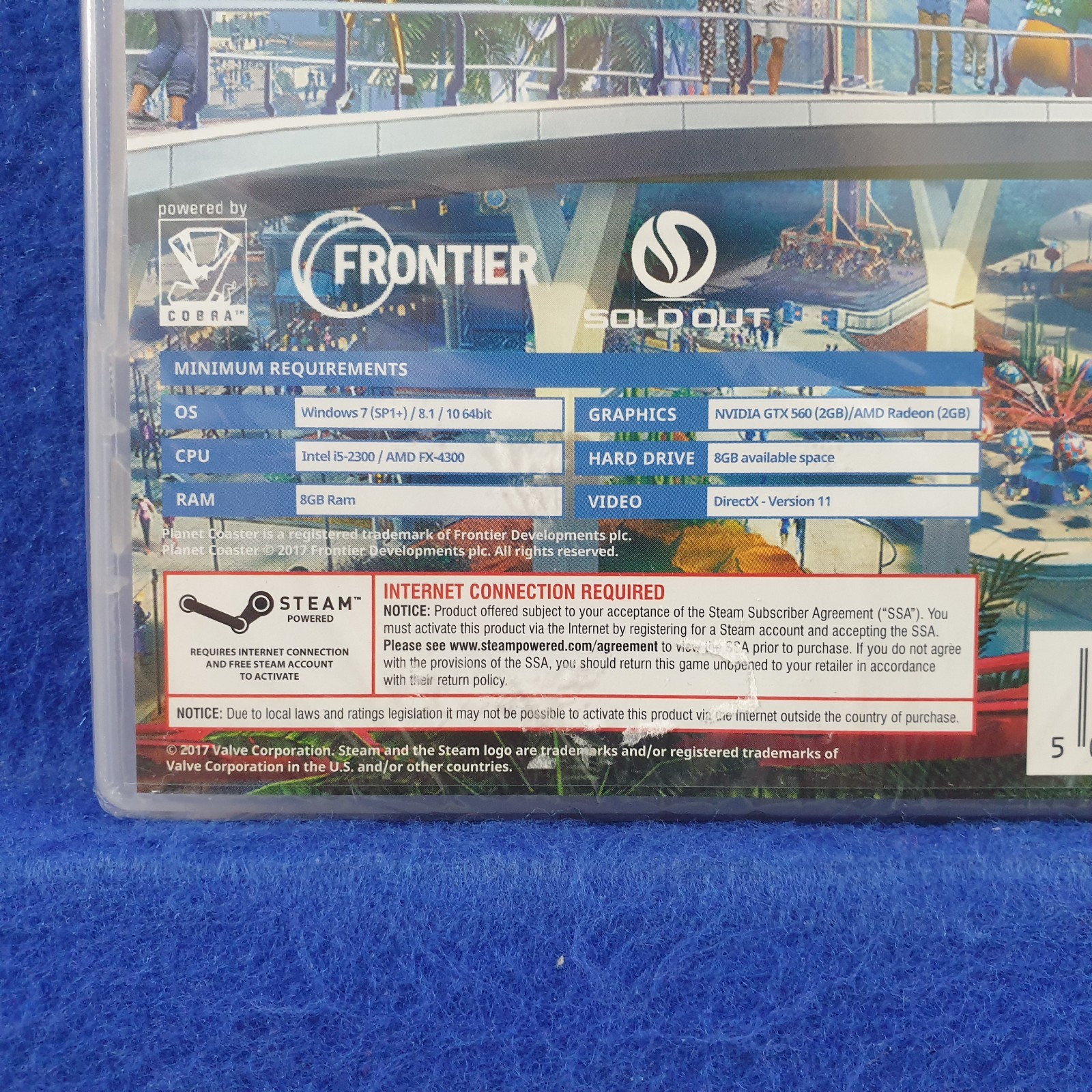 pc PLANET COASTER Physical Disc Version NEW and SEALED PAL Version (Works in US)