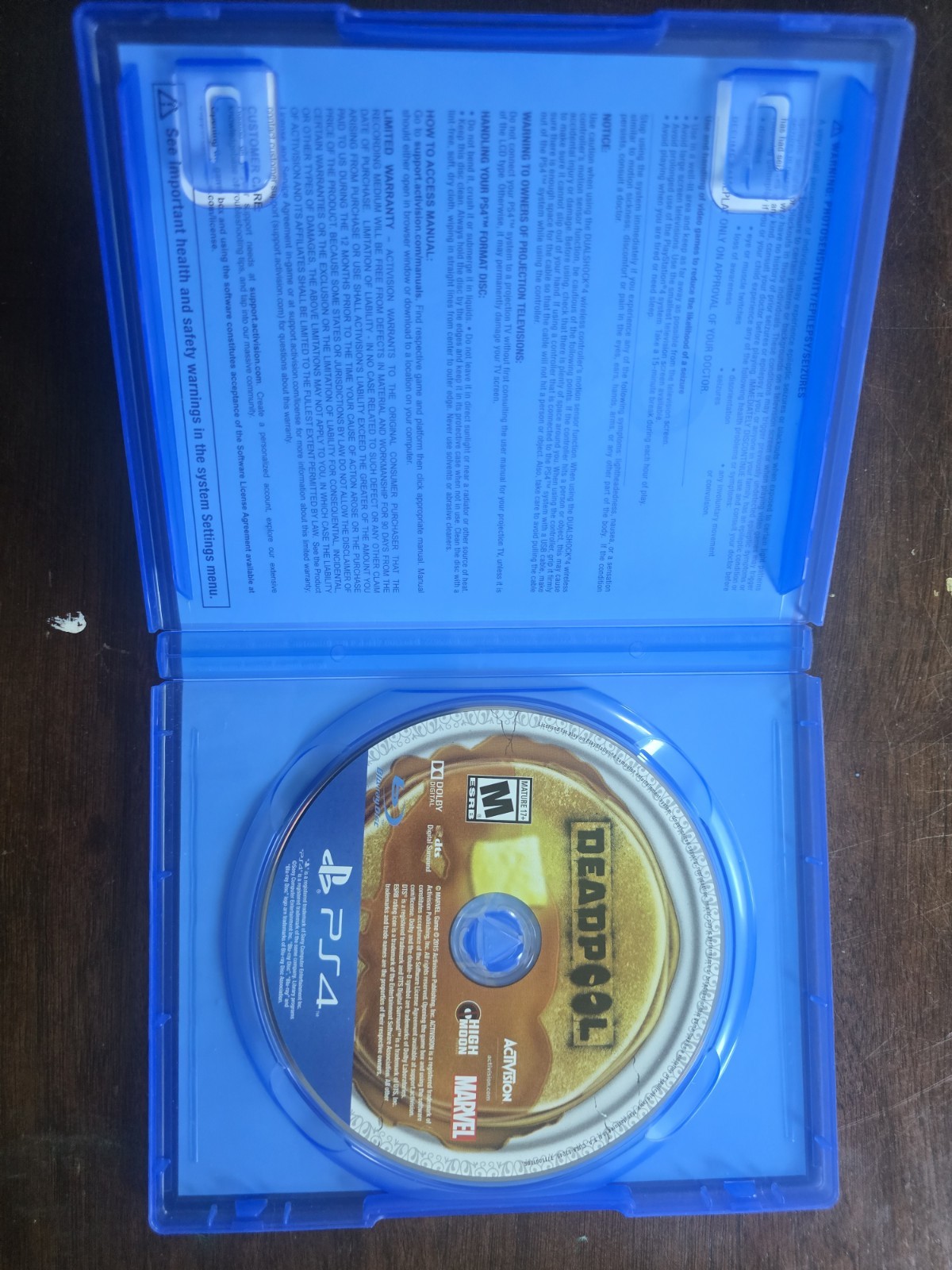 Activision Deadpool PS4 M 2015 NTSC-U/C Action & Adventure w/ Case
