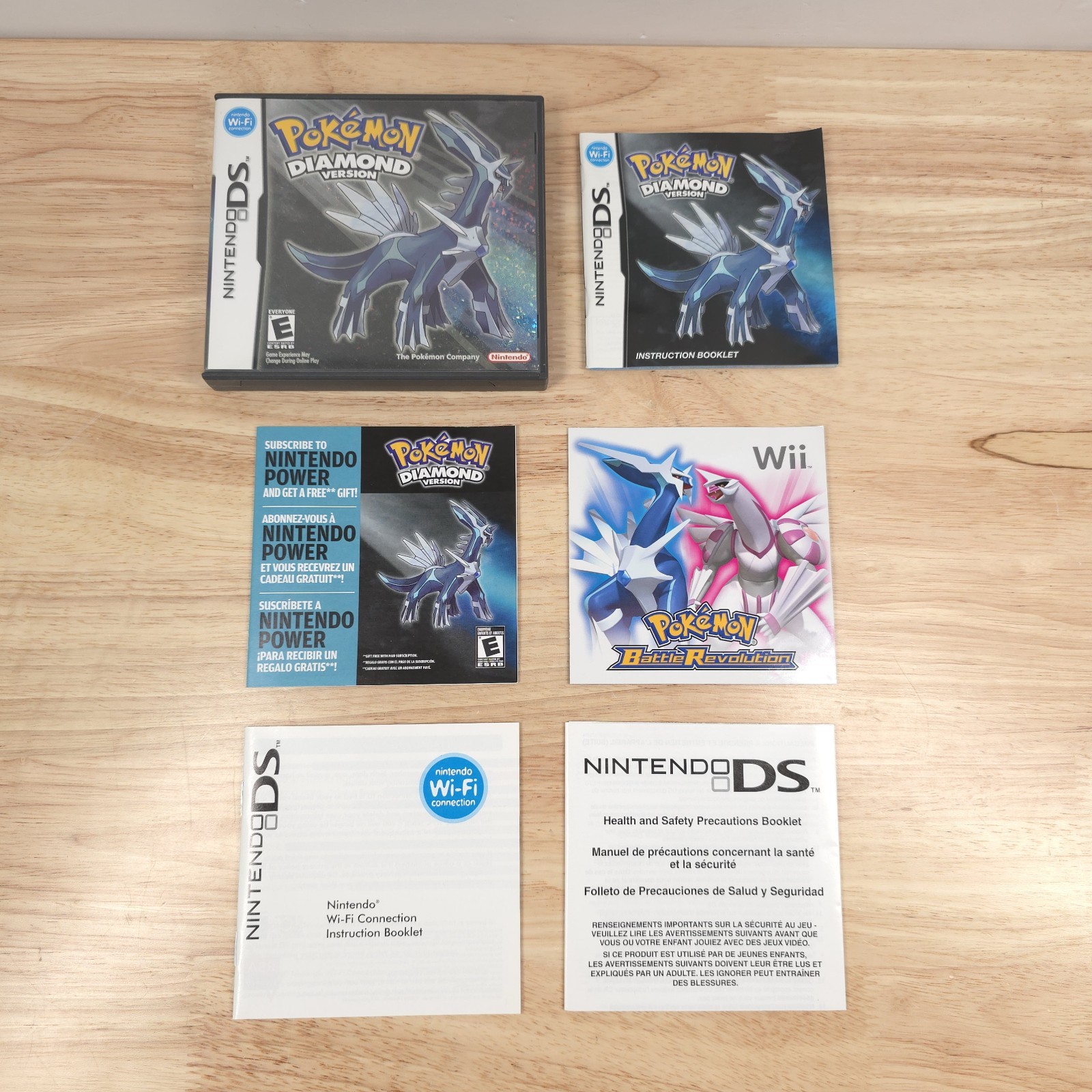 Pokémon Diamond Version DS 2007 – NO GAME – Case Manual and Inserts ONLY