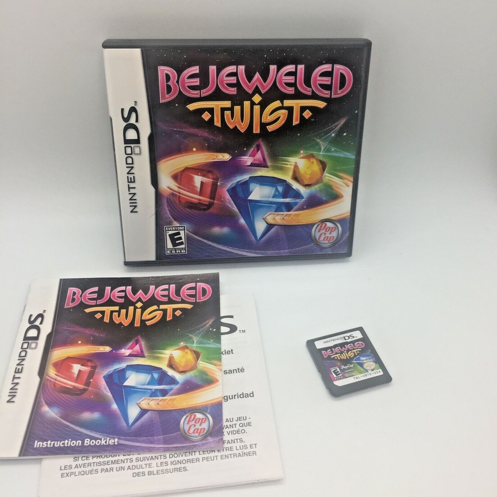Bejeweled Twist (Nintendo DS, 2010) Clean with Manual Works