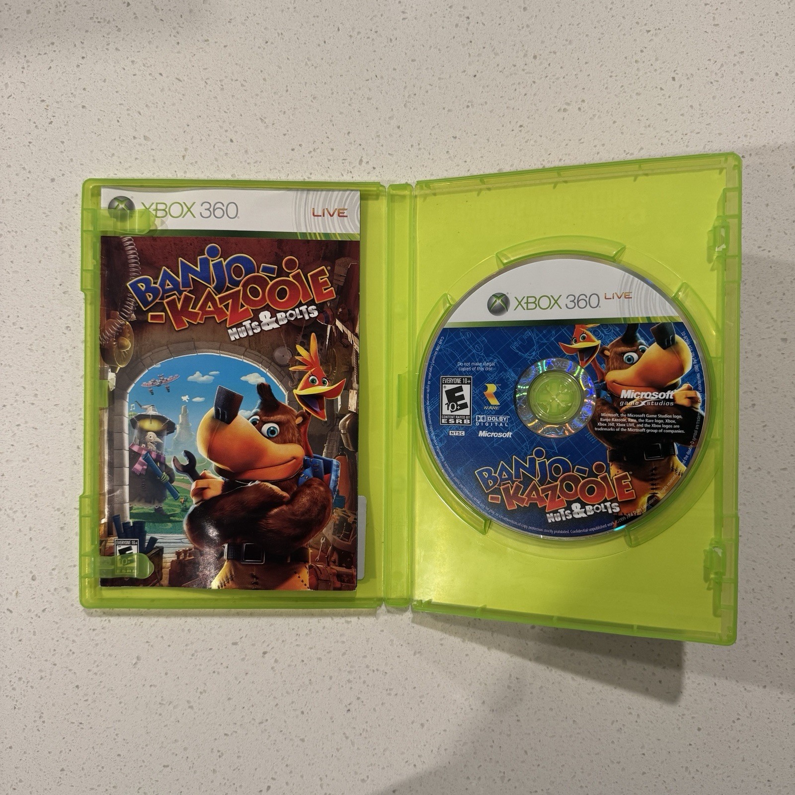 Banjo-Kazooie: Nuts & Bolts (Xbox 360, 2008) Complete in Box CIB Tested