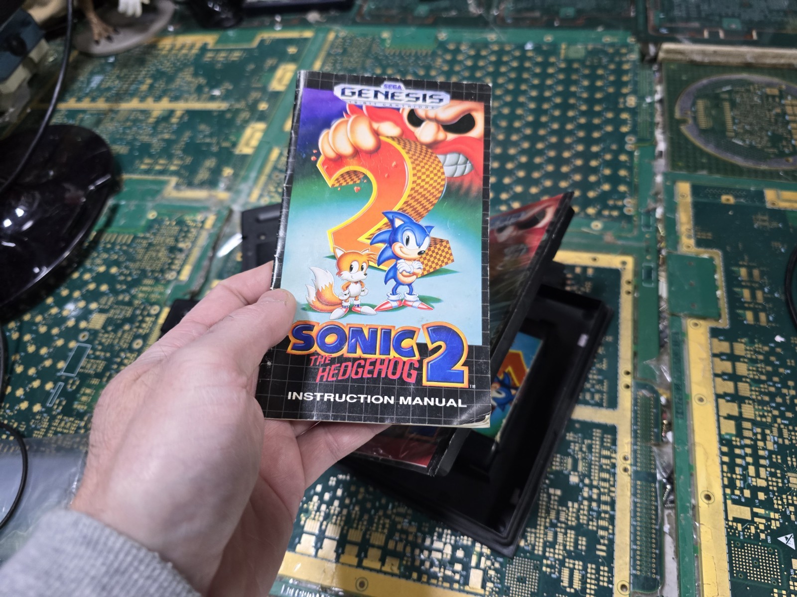 Sonic the Hedgehog 2 Sega Genesis x 2 & Original-UNTESTED- 1-CASE w/MANUAL-SEE