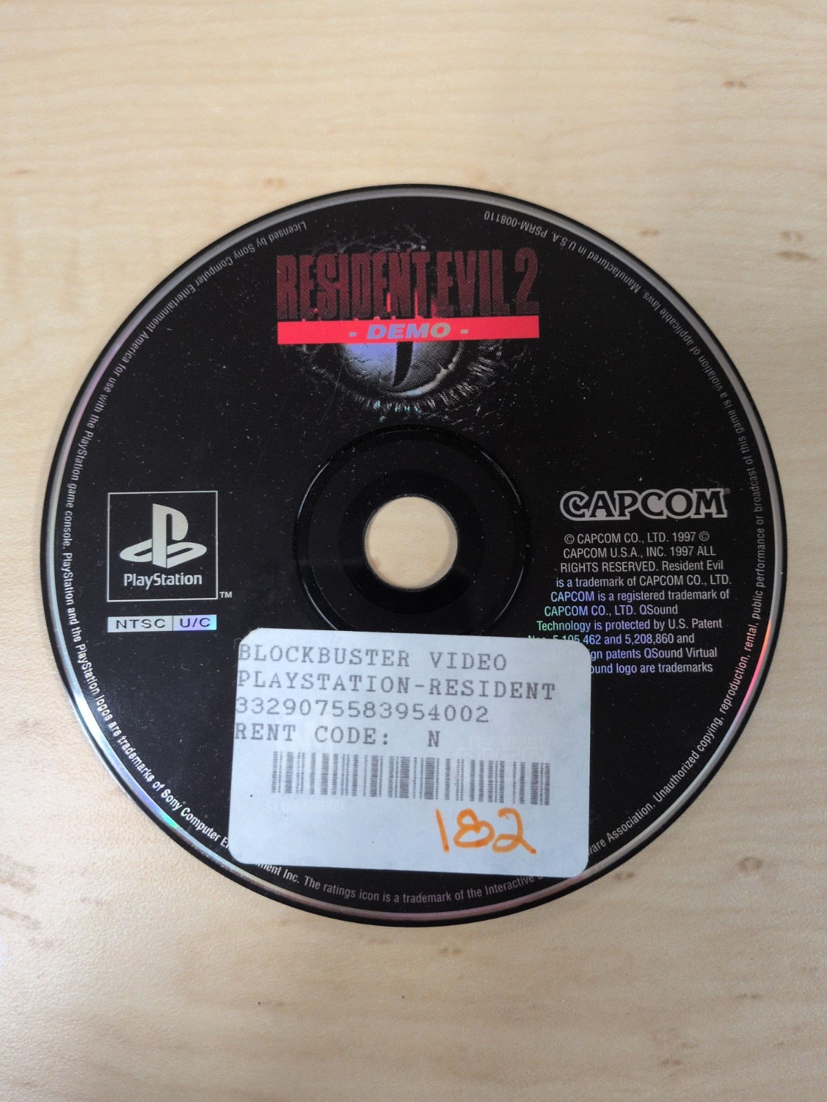 Resident Evil 2 Demo Disc PlayStation 1, 1999, Disc Only, Working