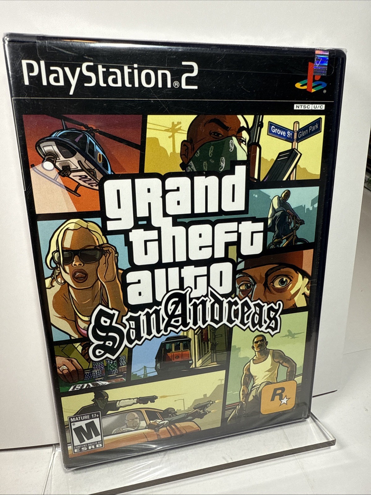 New Grand Theft Auto San Andreas Black Label Hot Coffee First Print PS2 Sealed