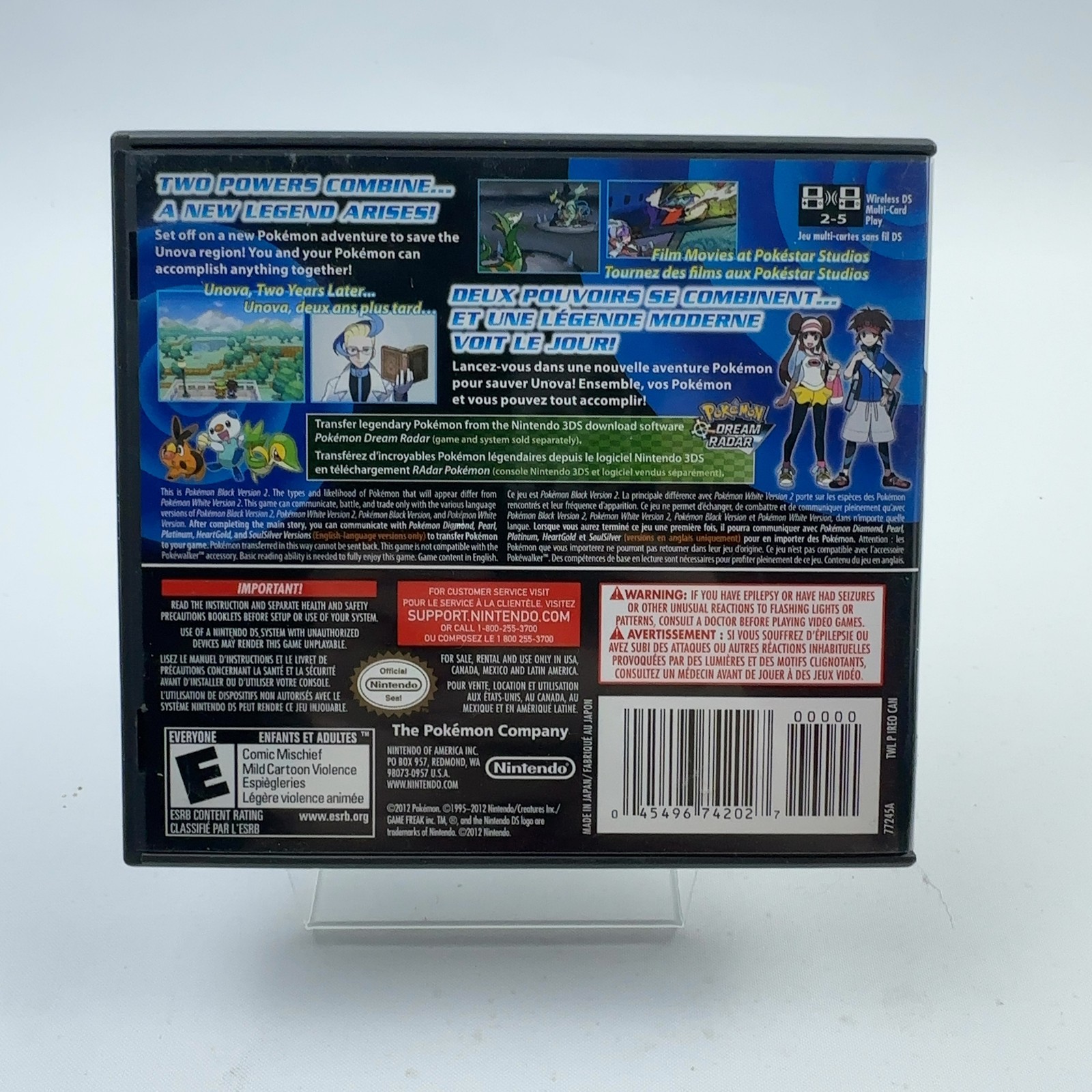 Pokémon Black Version 2 (Nintendo DS, 2012) Complete w/ Manual CIB