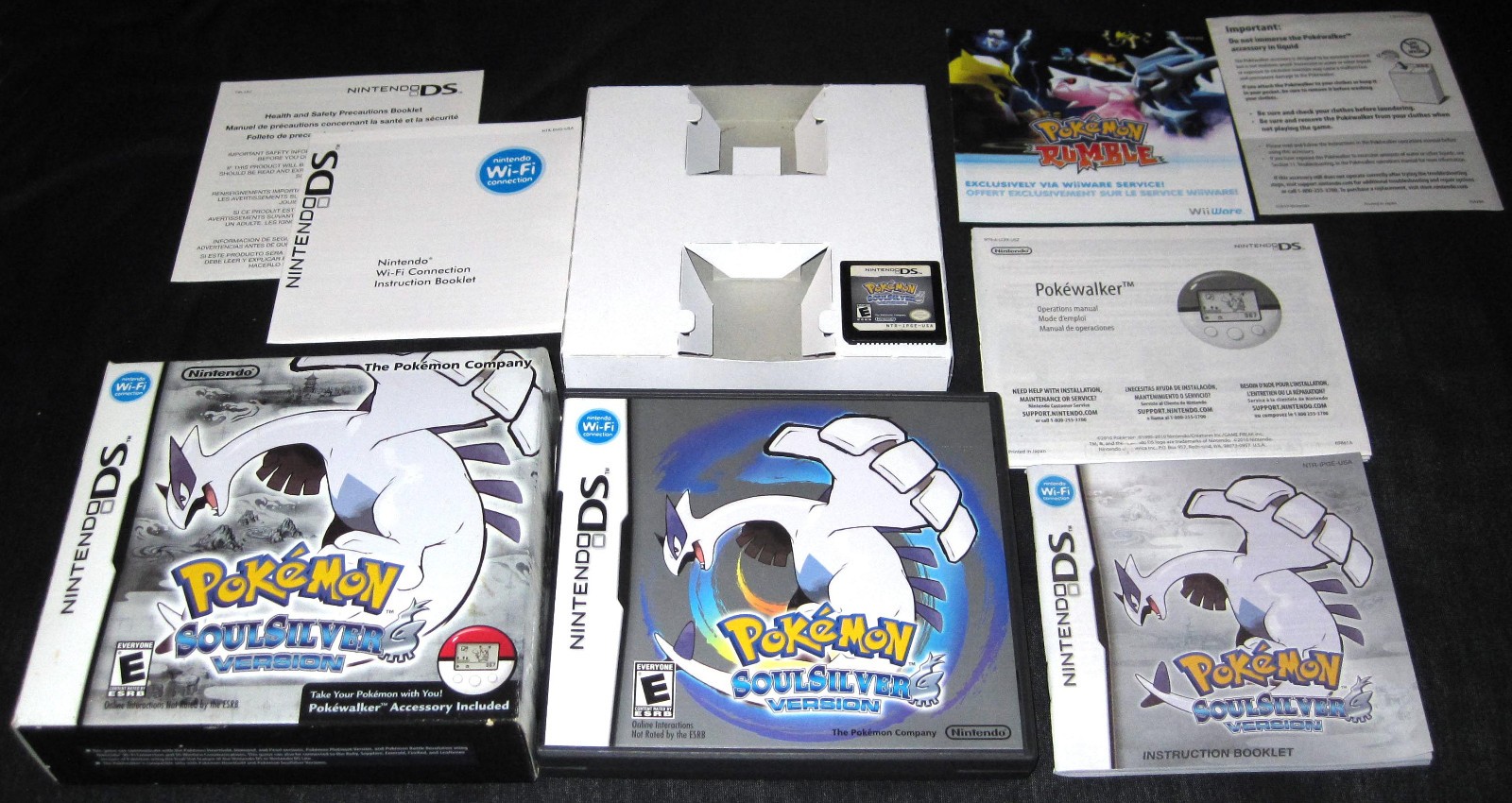 Pokemon: SoulSilver (Nintendo DS) Complete in Box CIB, No Pokewalker Soul Silver