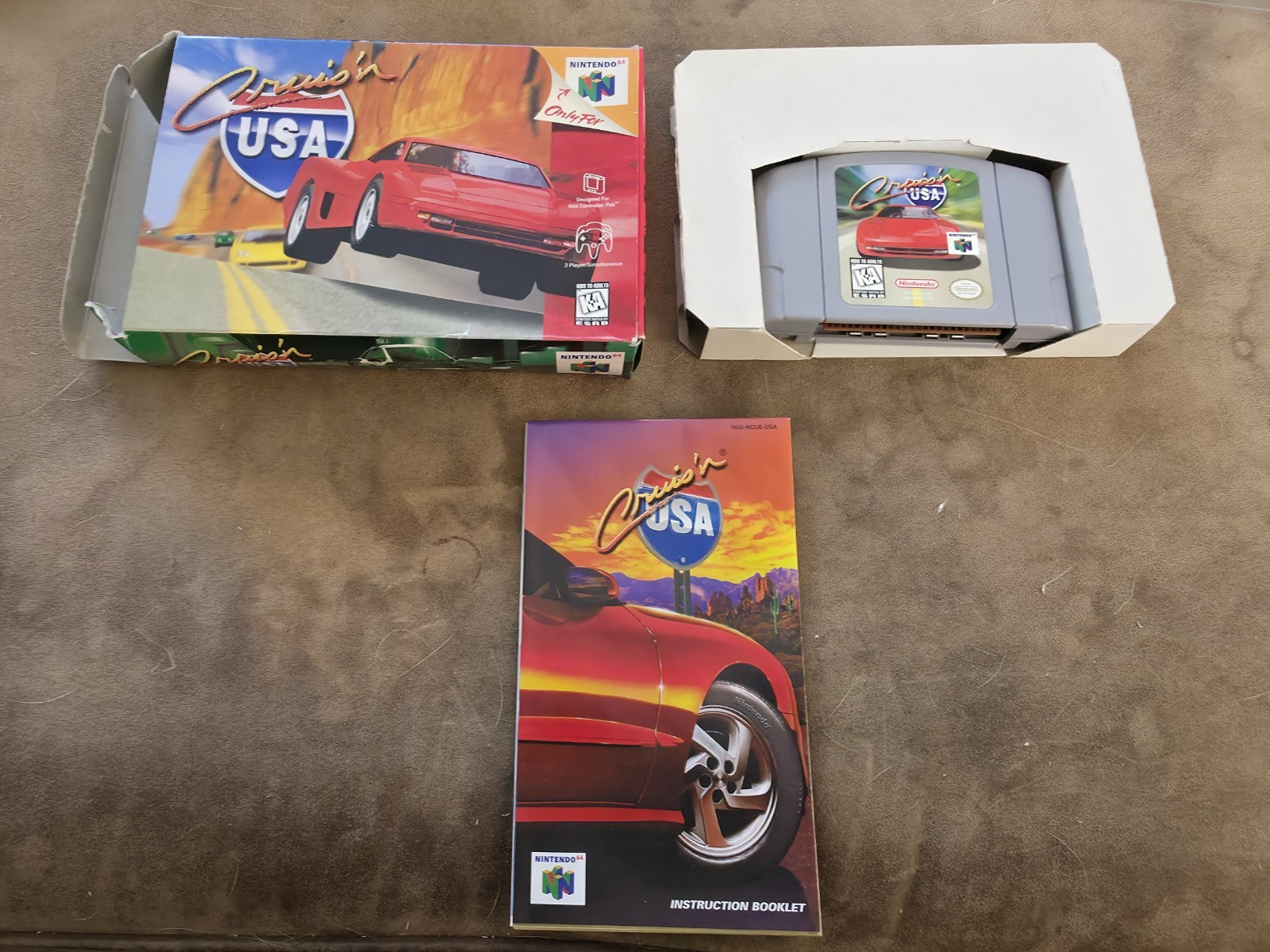 Cruis’n USA Nintendo 64 N64 Excellent condition COMPLETE In Box CIB Cruisin