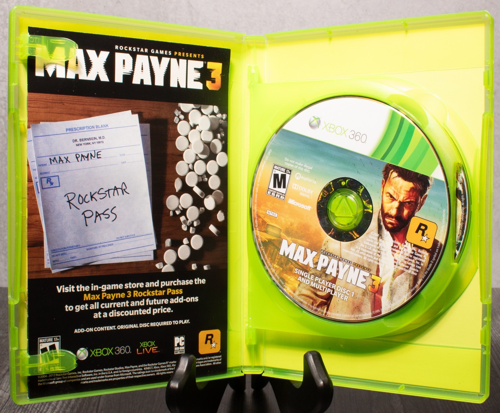 MAX PAYNE 3 XBOX 360 CLEANED & TESTED CLASSIC CIB FAST SHIP ROCKSTAR GAMES