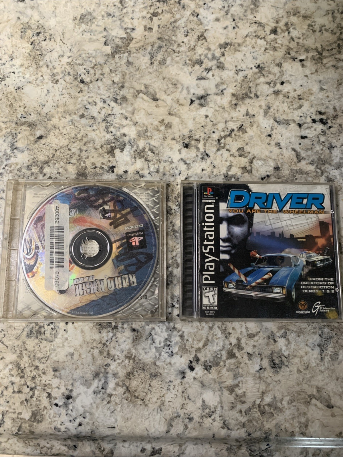 Road Rash-Jailbreak & Driver You Are The Wheelman PS1 Lot (2) Discs