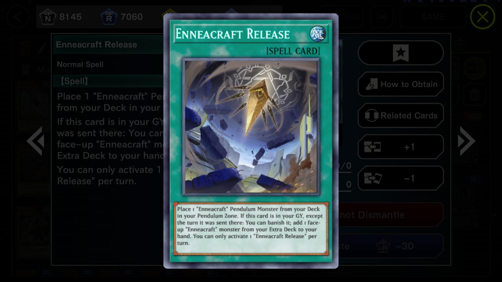 YuGiOh Master Duel – ENNEACRAFT Deck (Customizable)