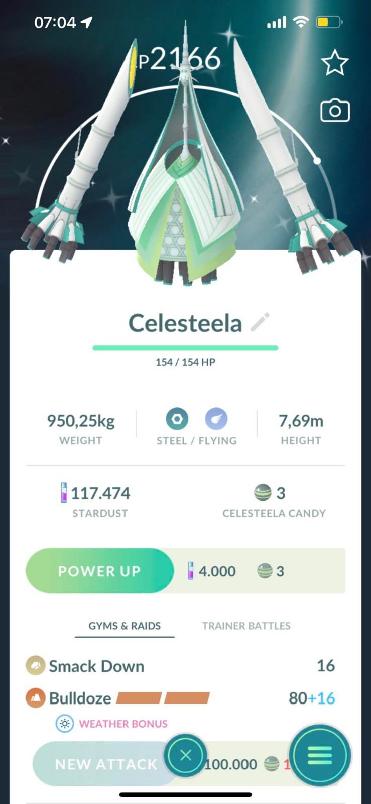 ✨Shiny Celesteela ✨ – P T C – 80kStardust – Description