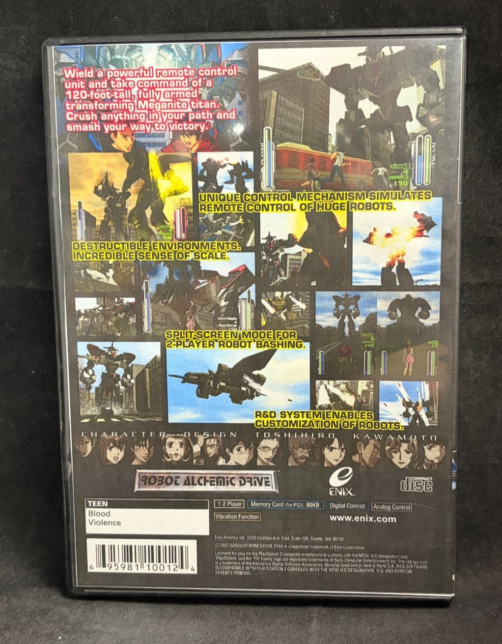 RAD: Robot Alchemic Drive (PS2 / Playstation 2) (No Manual / Repro Case) *READ*