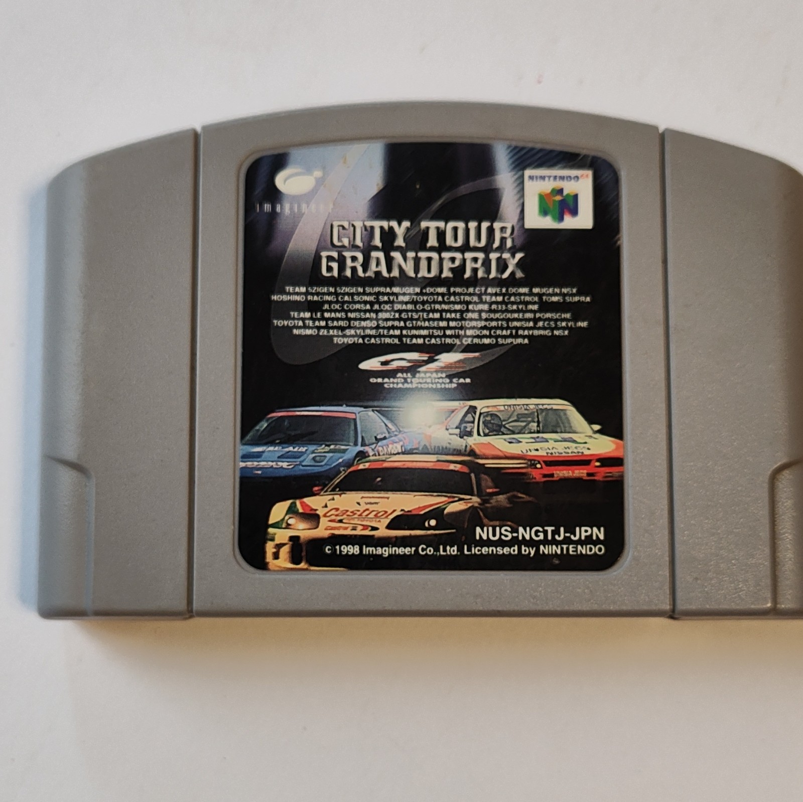 Imagineer City Tour Grand Prix Nintendo 64 Game Cartridge 1998 NTSC-J Racing