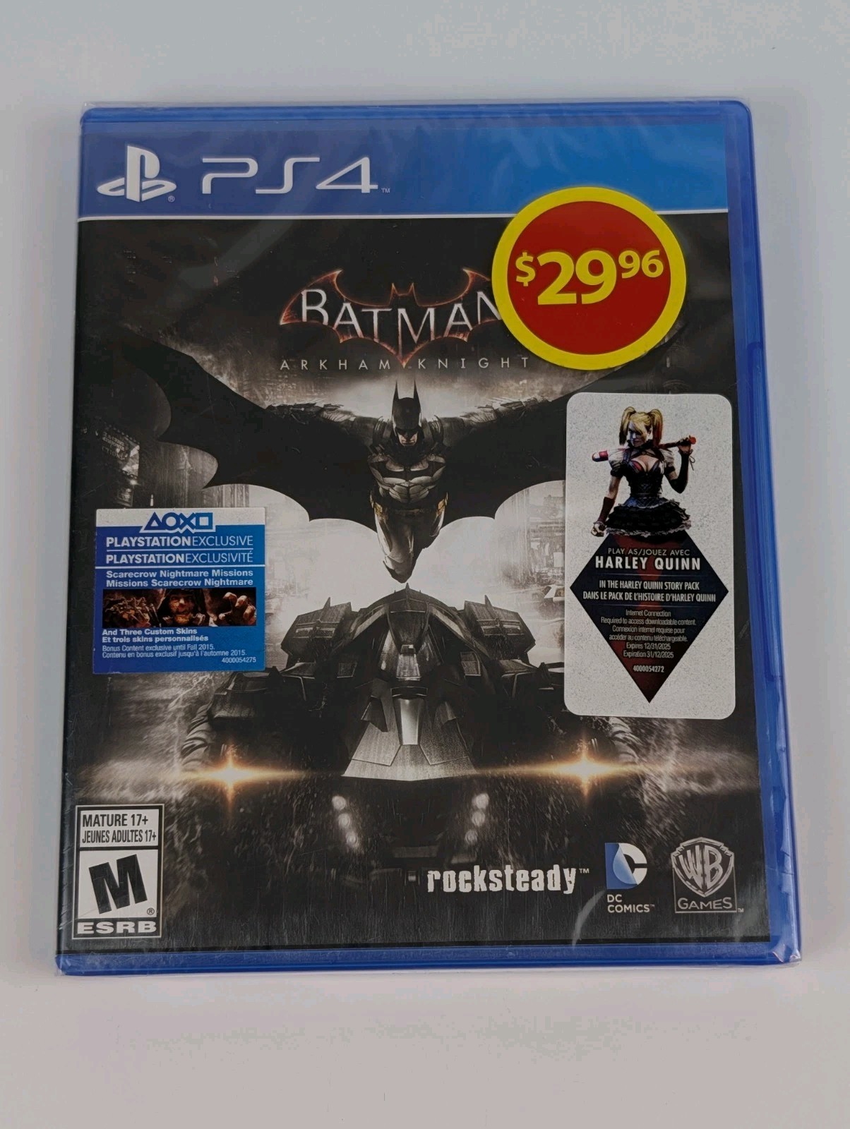 Batman: Arkham Knight (PlayStation 4 PS4) ➡️BRAND NEW FACTORY SEALED🔥🔥