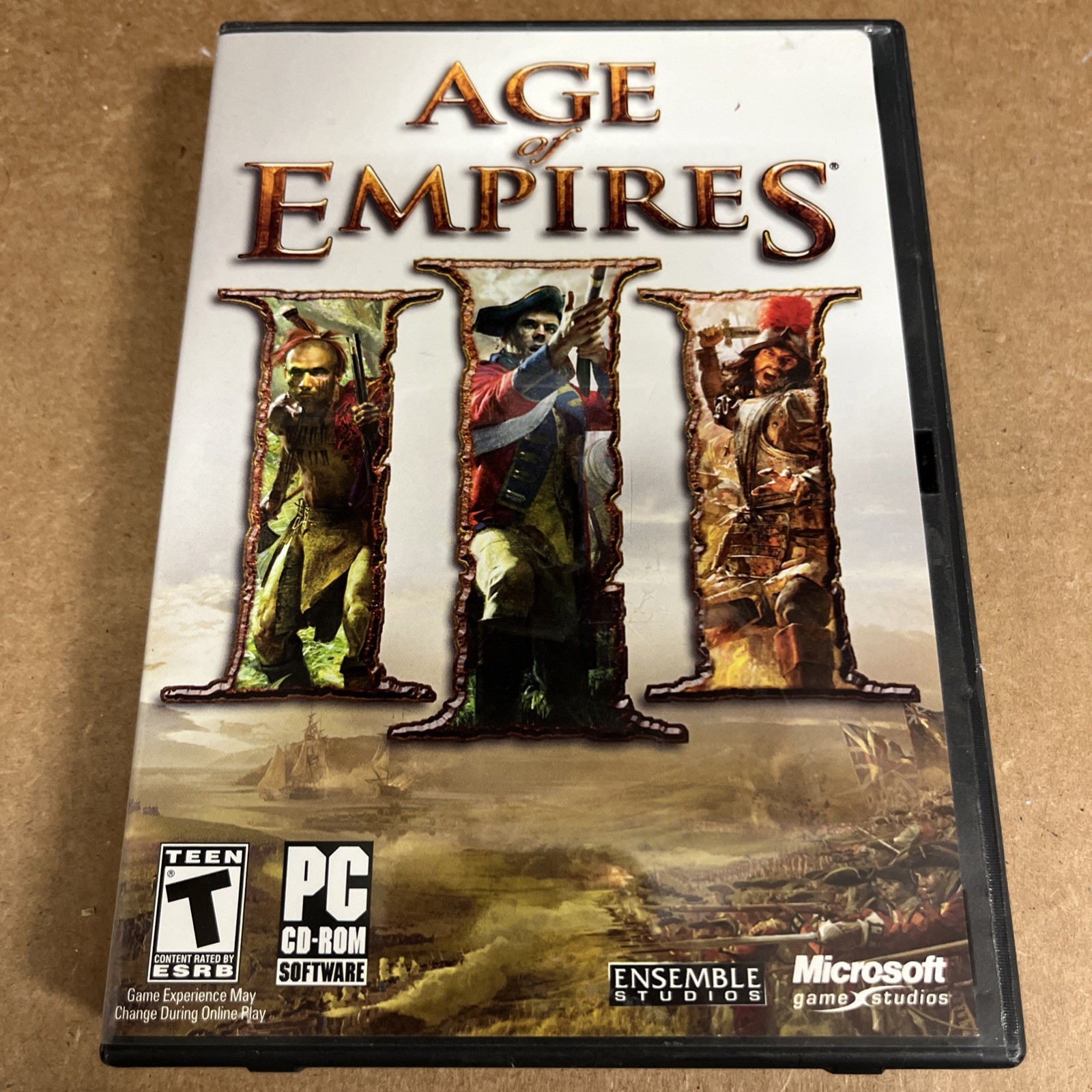 Age of Empires 3 III (PC CD-ROM 2005) Complete 3 Discs, Manual And Product Key!