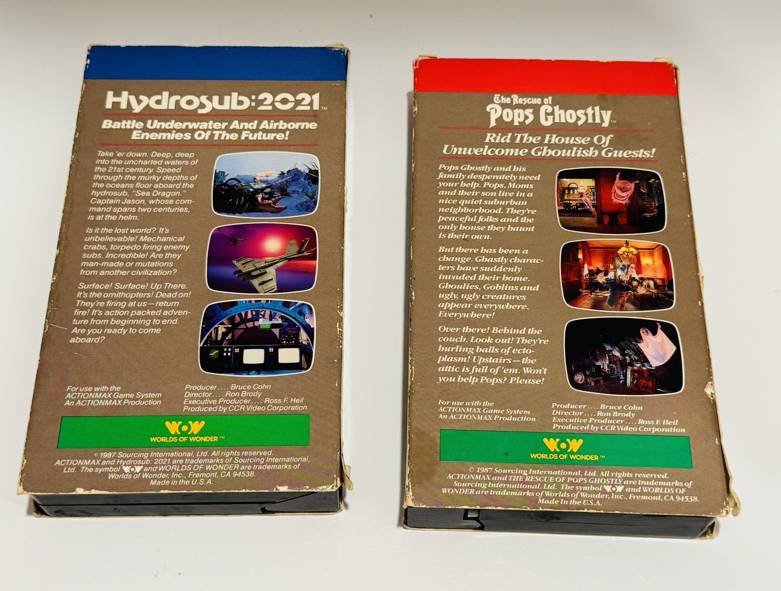 ActionMax: The Rescue of Pops Ghostly + Hydrosub 2021 VHS games