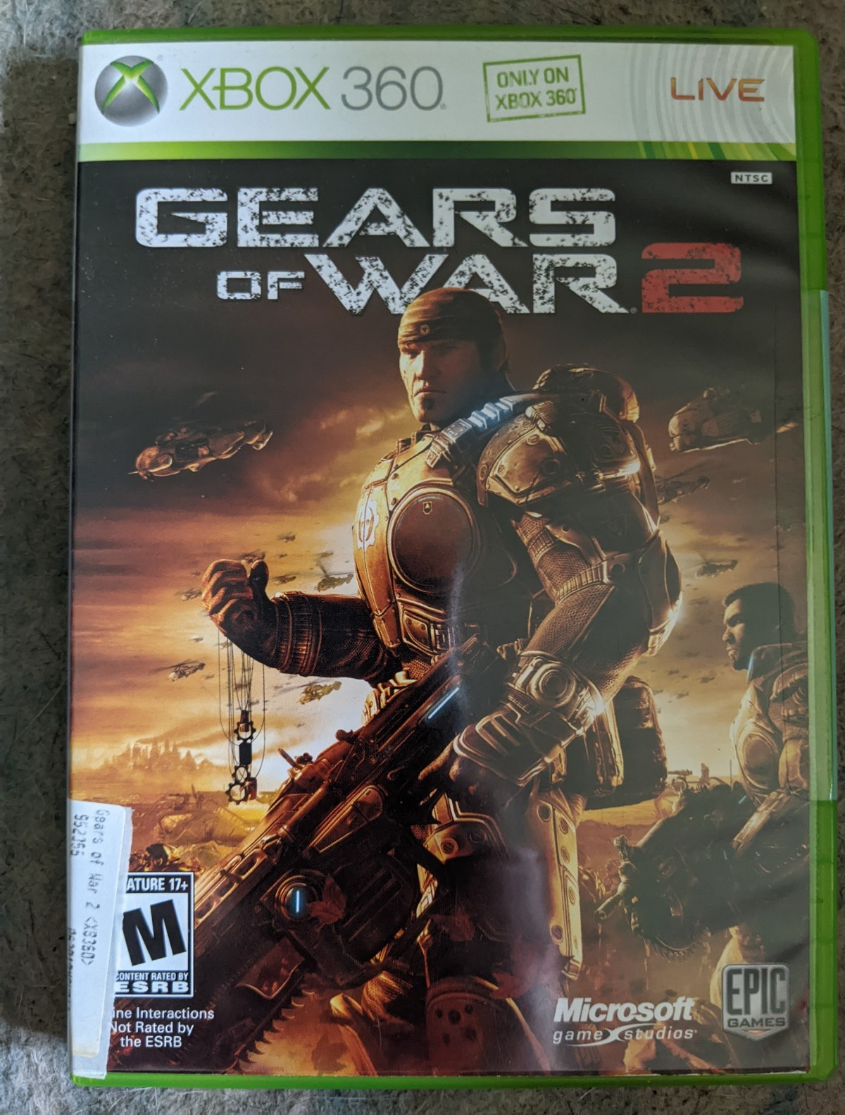 Microsoft Gears of War 2 Xbox 360 Online Play M Mature NTSC-U/C Shooter