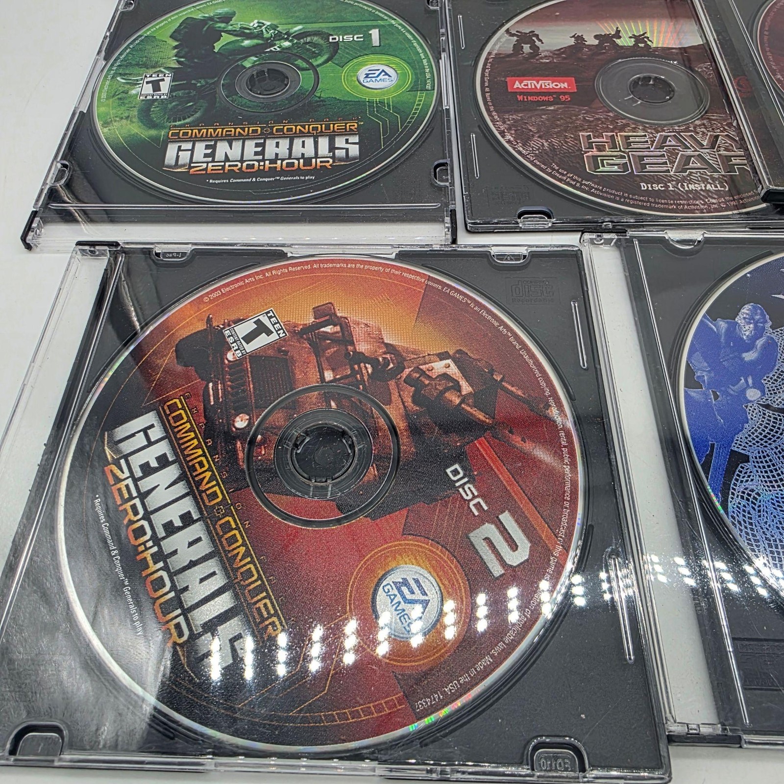 PC CD-ROM Strategy Lot Blizzard StarCraft C&C Generals Starsiege MechWarrior 2