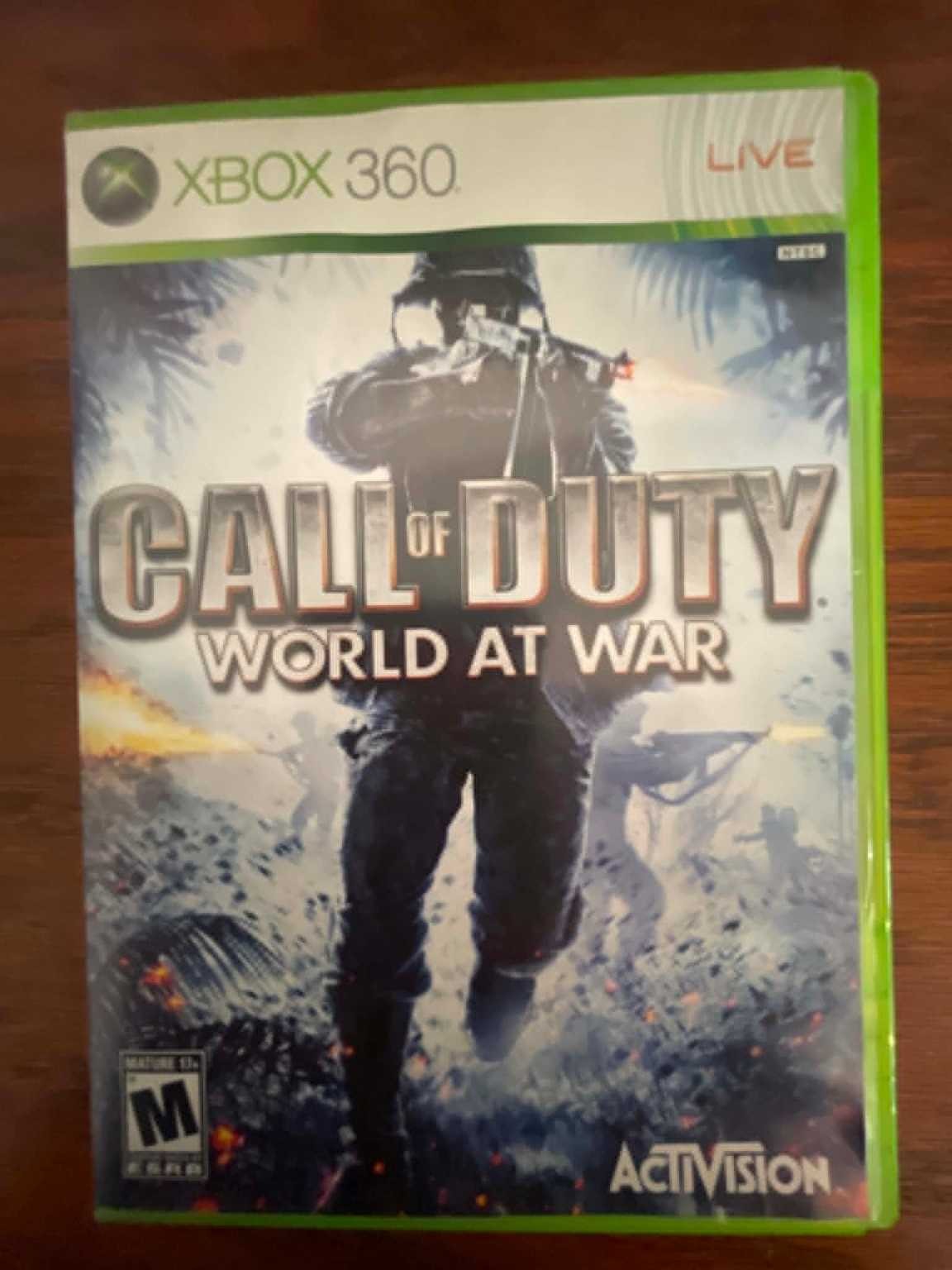 Call of Duty World at War Xbox 360 Video Game FPS Multiplayer Co-Op