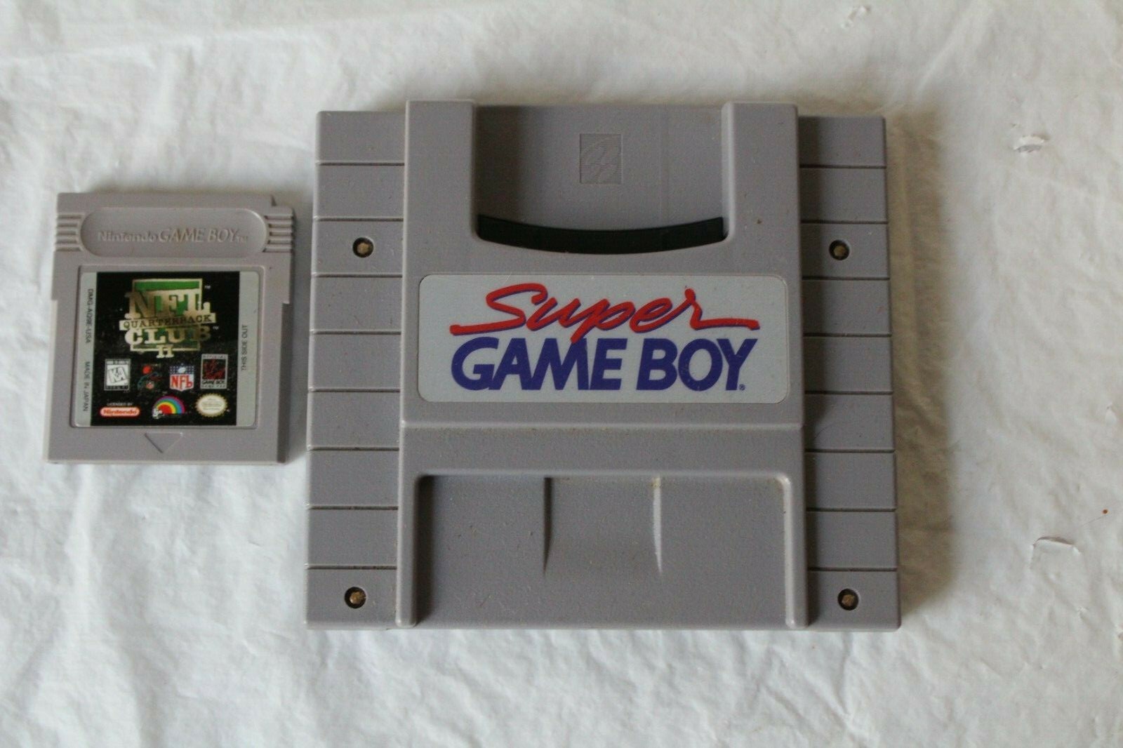 Super GameBoy Adapter Nintendo SNES Un-Tested SNS-027 w/ NFL Quarterback Club