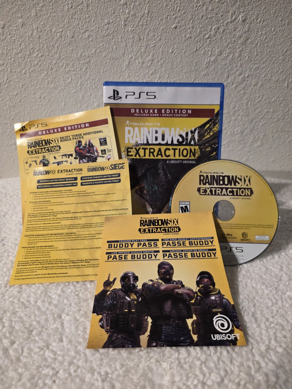 Tom Clancy’s Rainbow Six Extraction Deluxe Edition, Sony PlayStation 5 (PS5) CIB