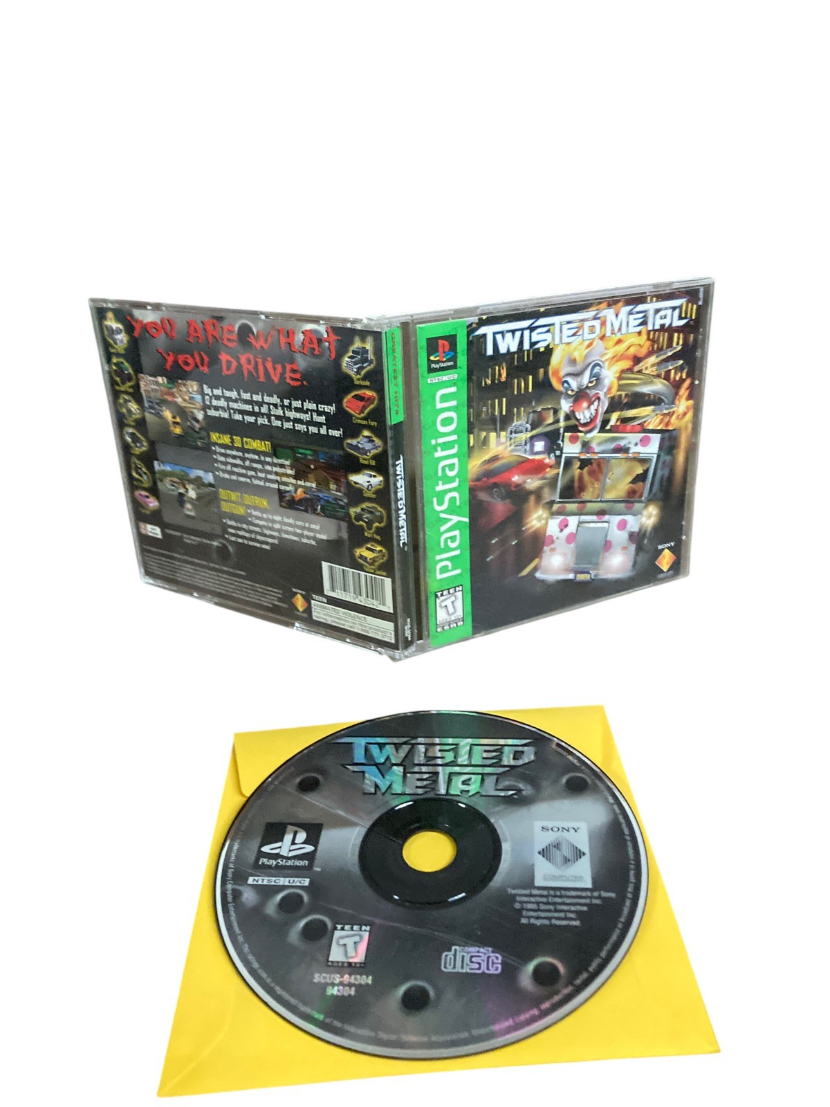Sony PlayStation 1 PS1 CIB COMPLETE TESTED Twisted Metal 1995 GH