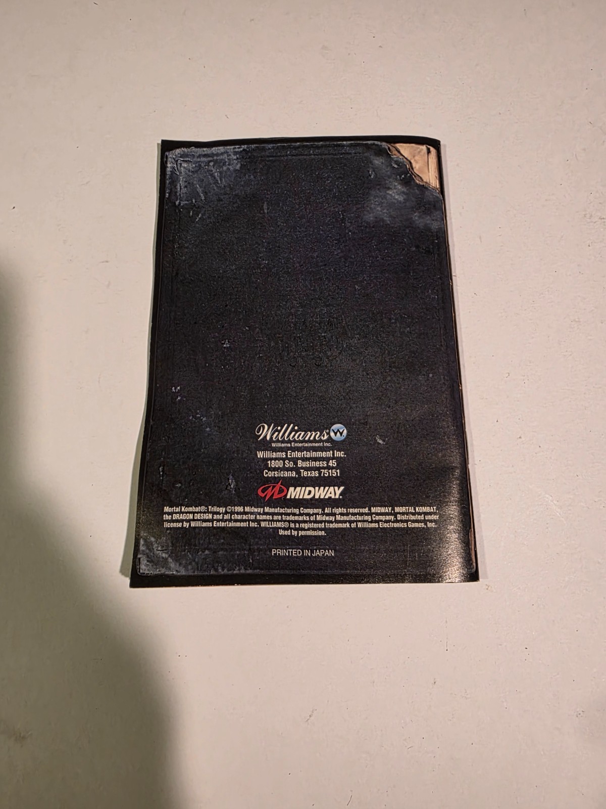 Mortal Kombat Trilogy (Nintendo 64 N64, 1996) ☆ MANUAL ☆