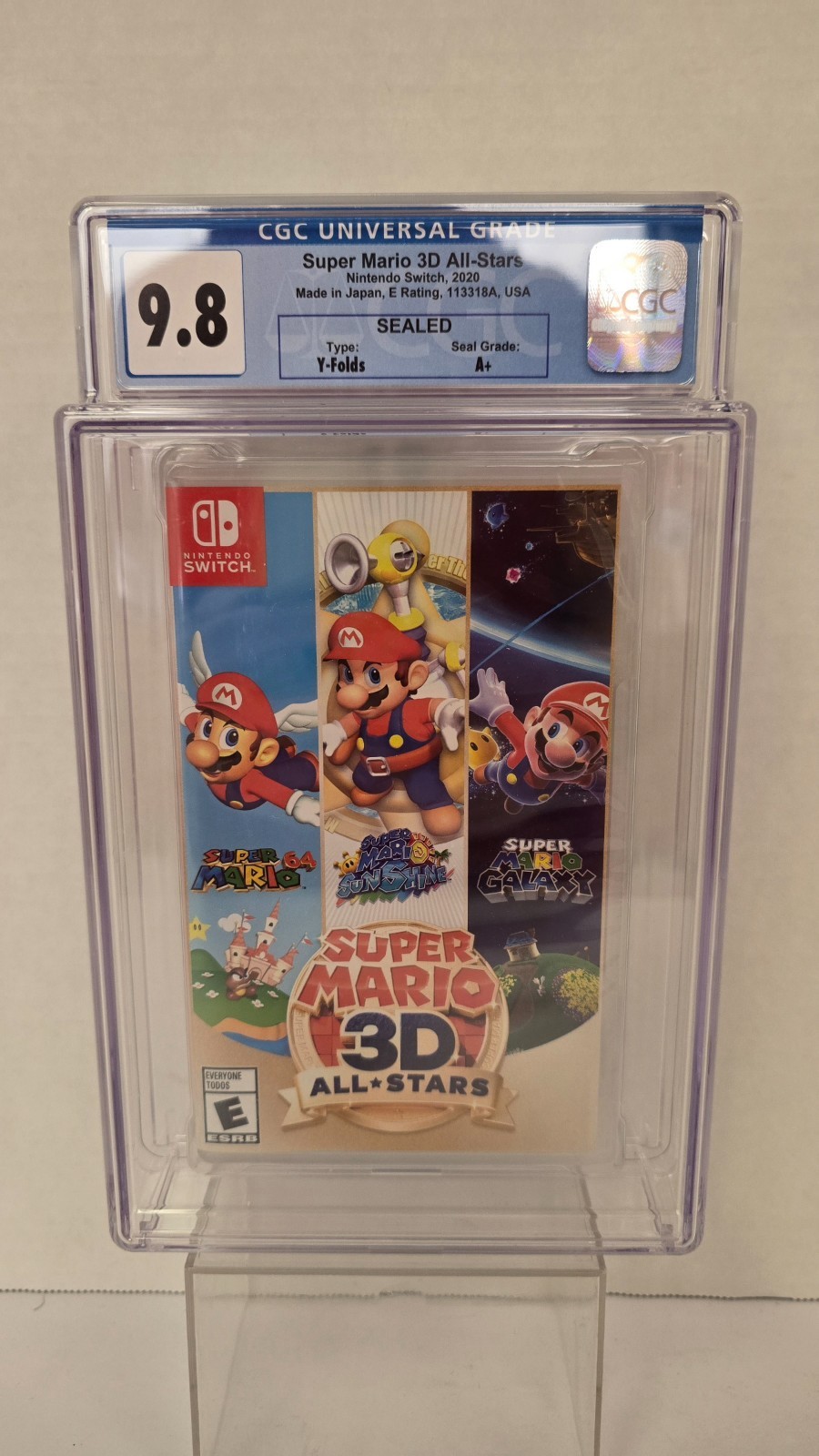 Nintendo Switch Super Mario 3D All-Stars Graded CGC 9.8