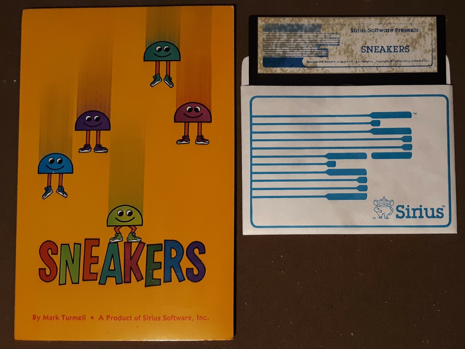Sneakers by Sirius Software 1981 &T-shirt Transfer Arcade Apple II+,IIe,IIc,IIgs