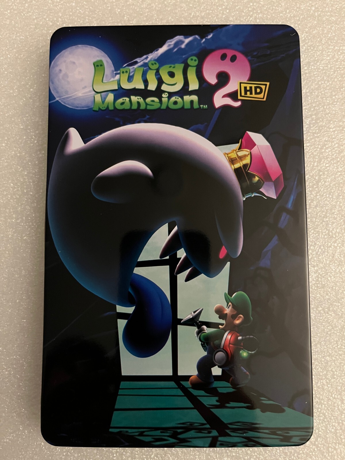 Luigi Mansion 2 HD Custom-Made Steelbook Case Nintendo Switch (NO GAME)