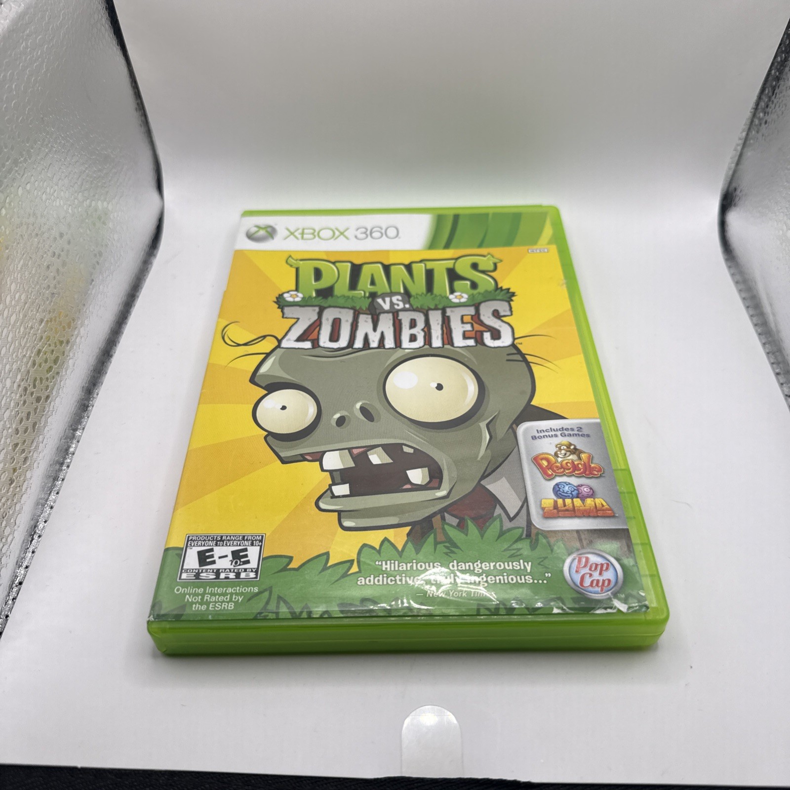 Plants vs. Zombies (Microsoft Xbox 360, 2010) NO Manual TESTED WORKS