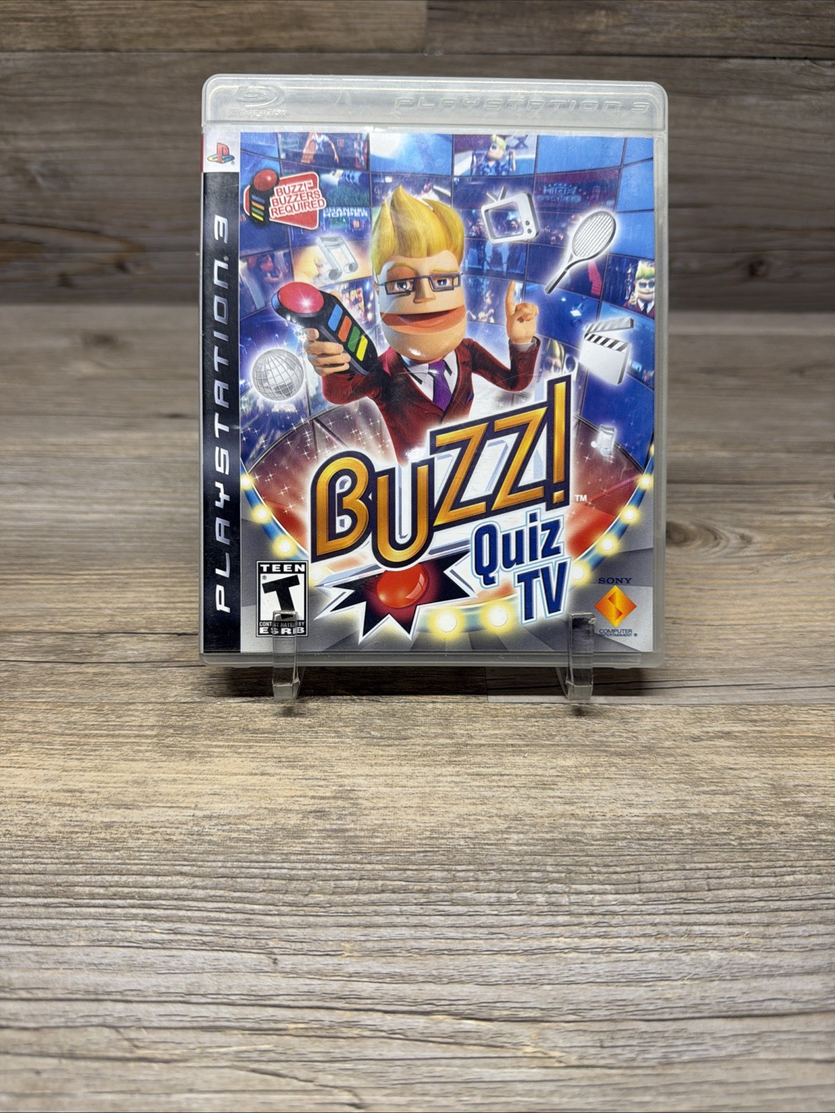 Buzz! Quiz TV Sony PlayStation 3 PS3 Game Complete w/ Manual – No Buzzers