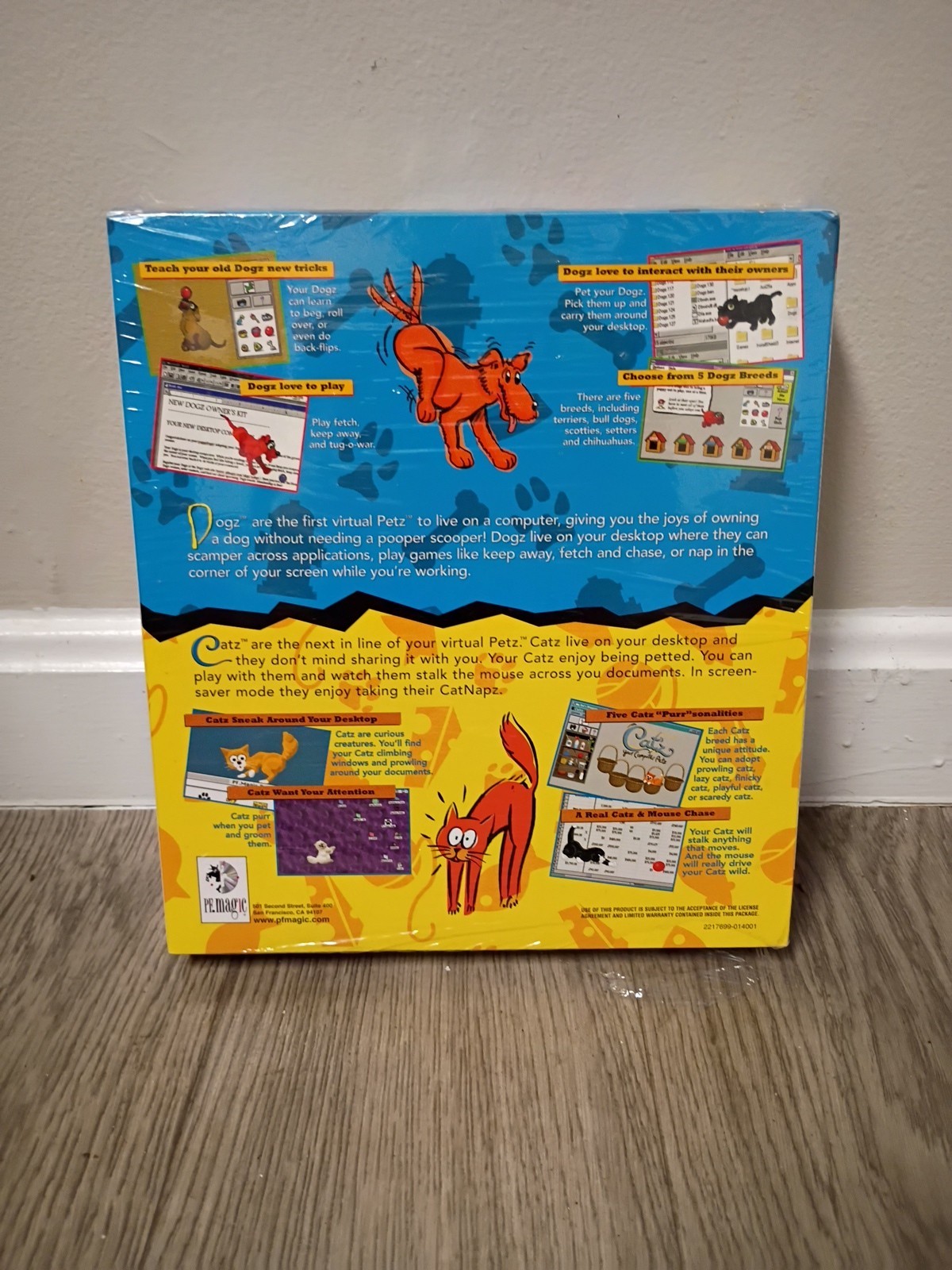 Dogz + Catz Virtual Petz Bundle PC 1995 Vintage Factory Sealed Damaged Shrink