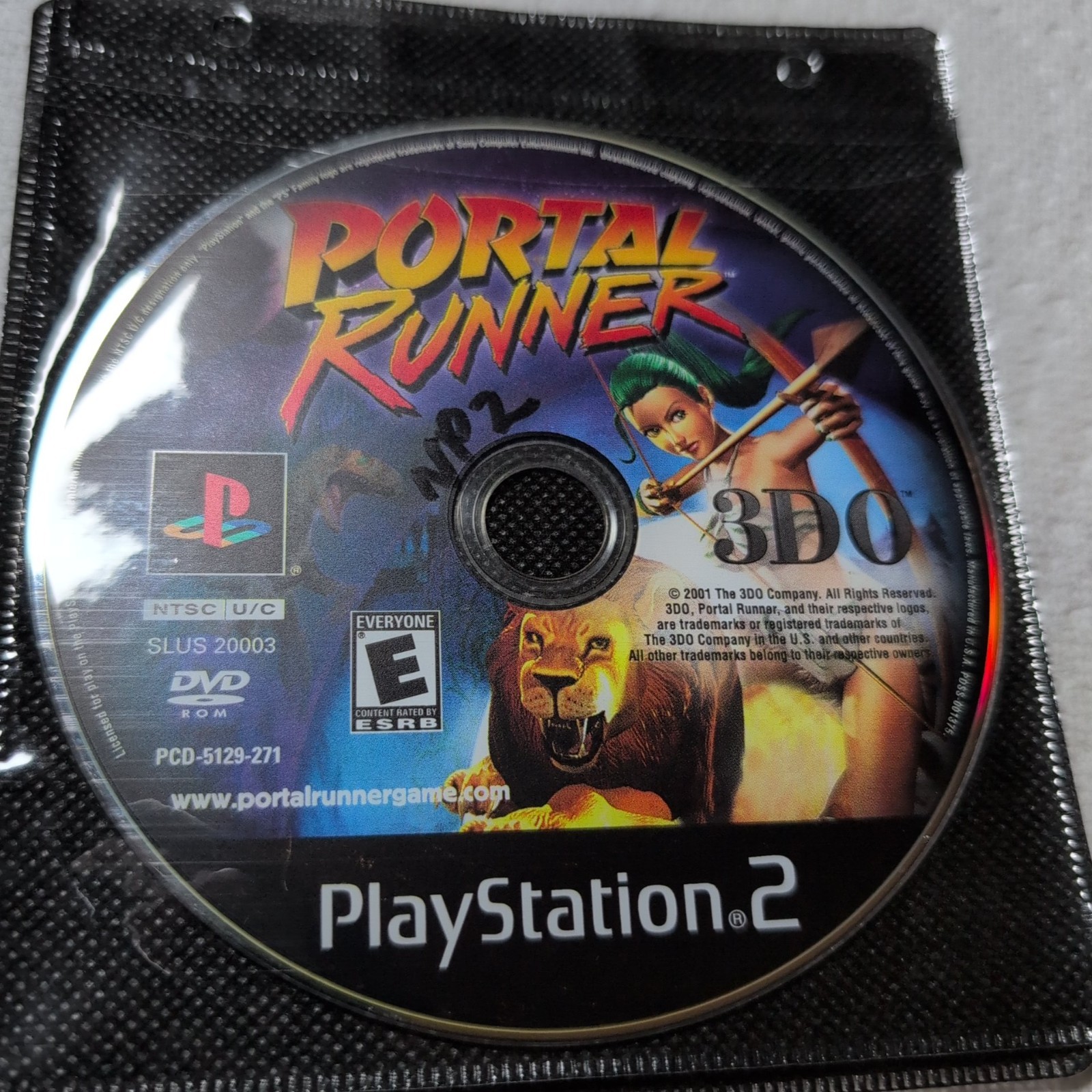 Portal Runner (Sony PlayStation 2, 2001) PS2 Disc Only