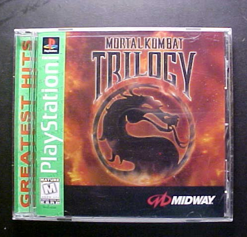 Mortal Kombat Trilogy Sony PlayStation 1 Greatest Hits Midway Registration Card
