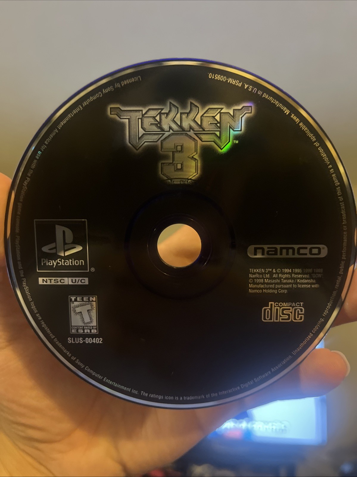 Tekken 3 PlayStation 1 Loose Disk