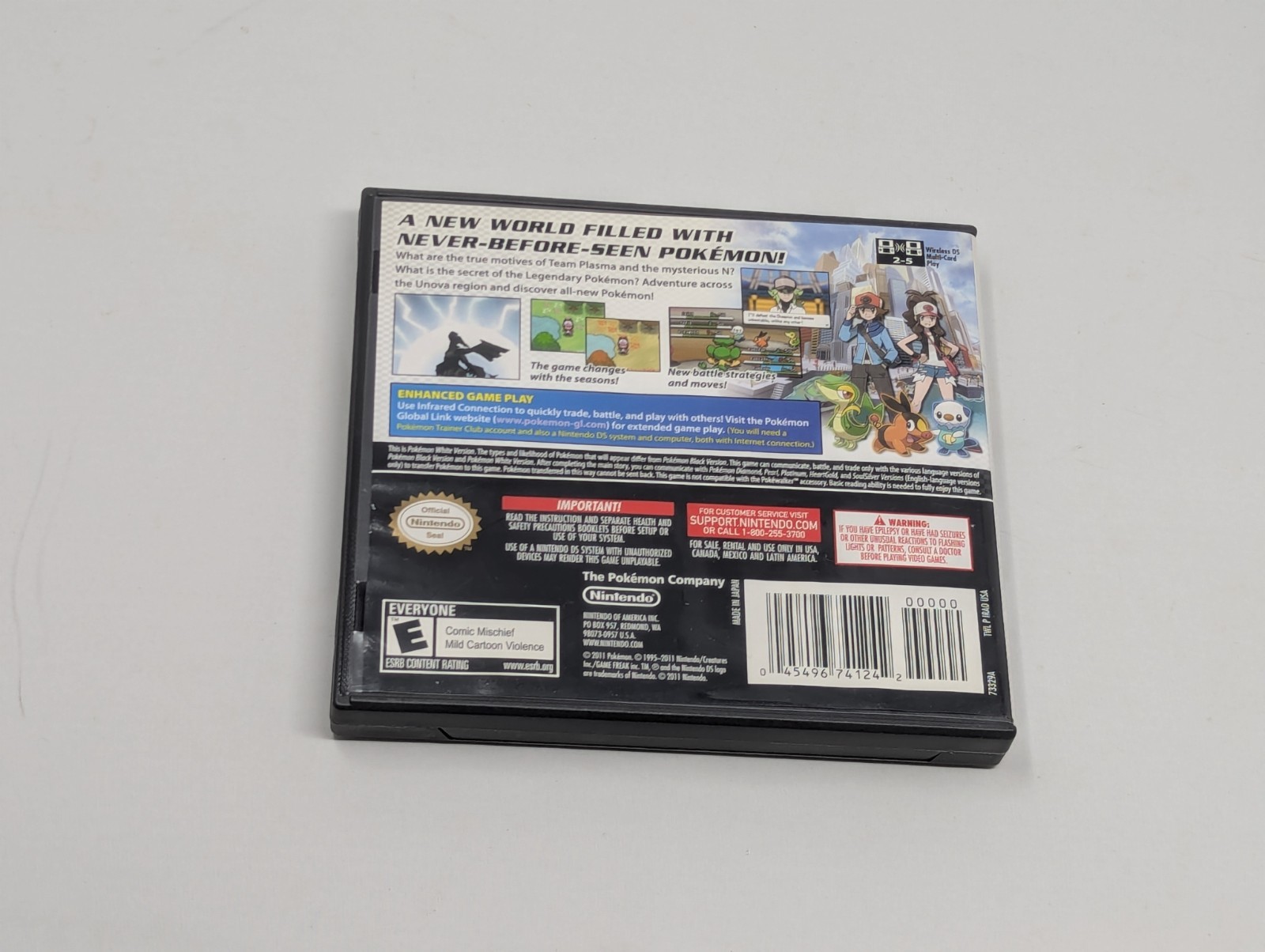 Pokemon White Version Authentic Nintendo DS 2011 Complete Cib Tested Fast Ship B