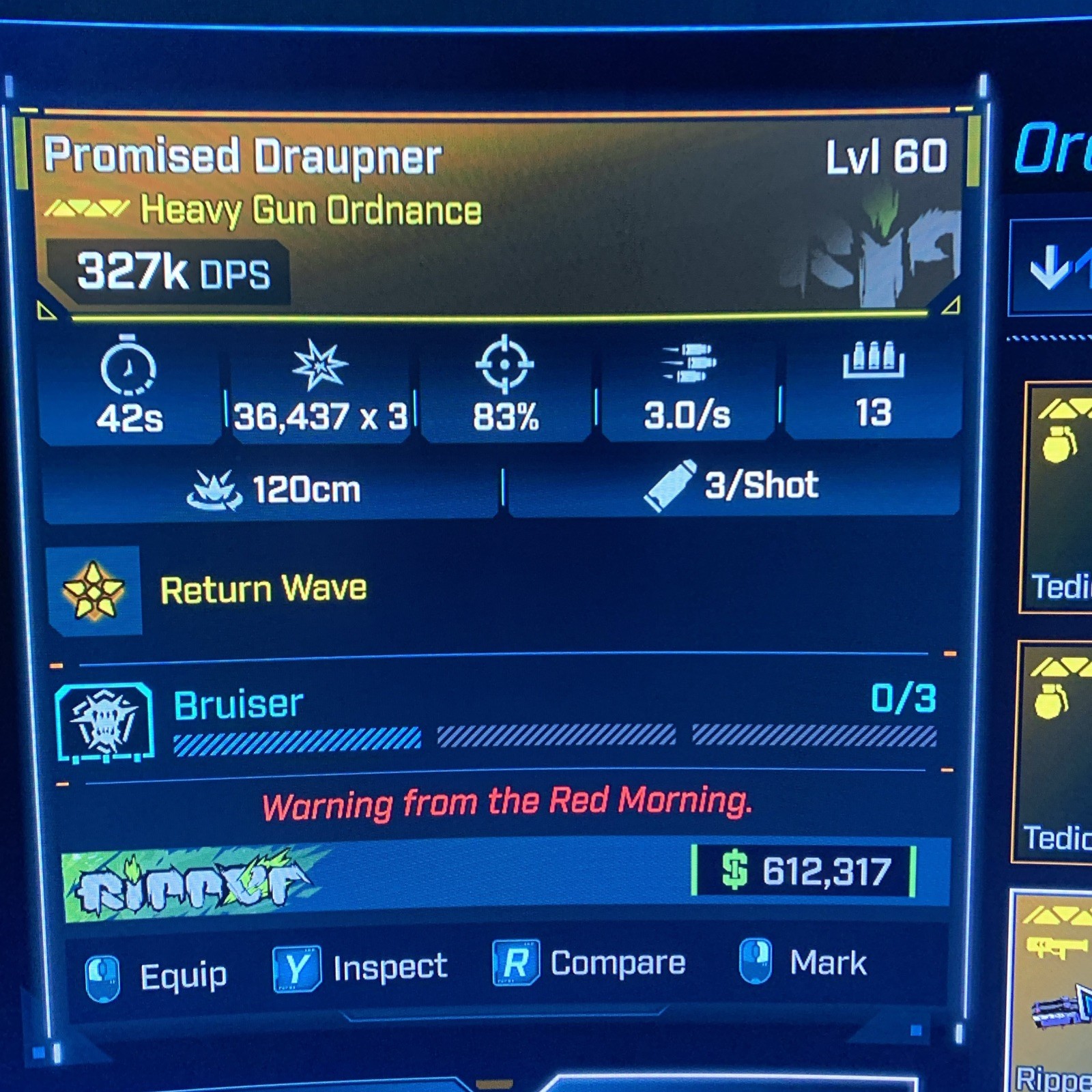 Borderlands 4⭐️LVL 60 NEW ORDNANCE DRAUPNEE ⭐️All PLATFORM