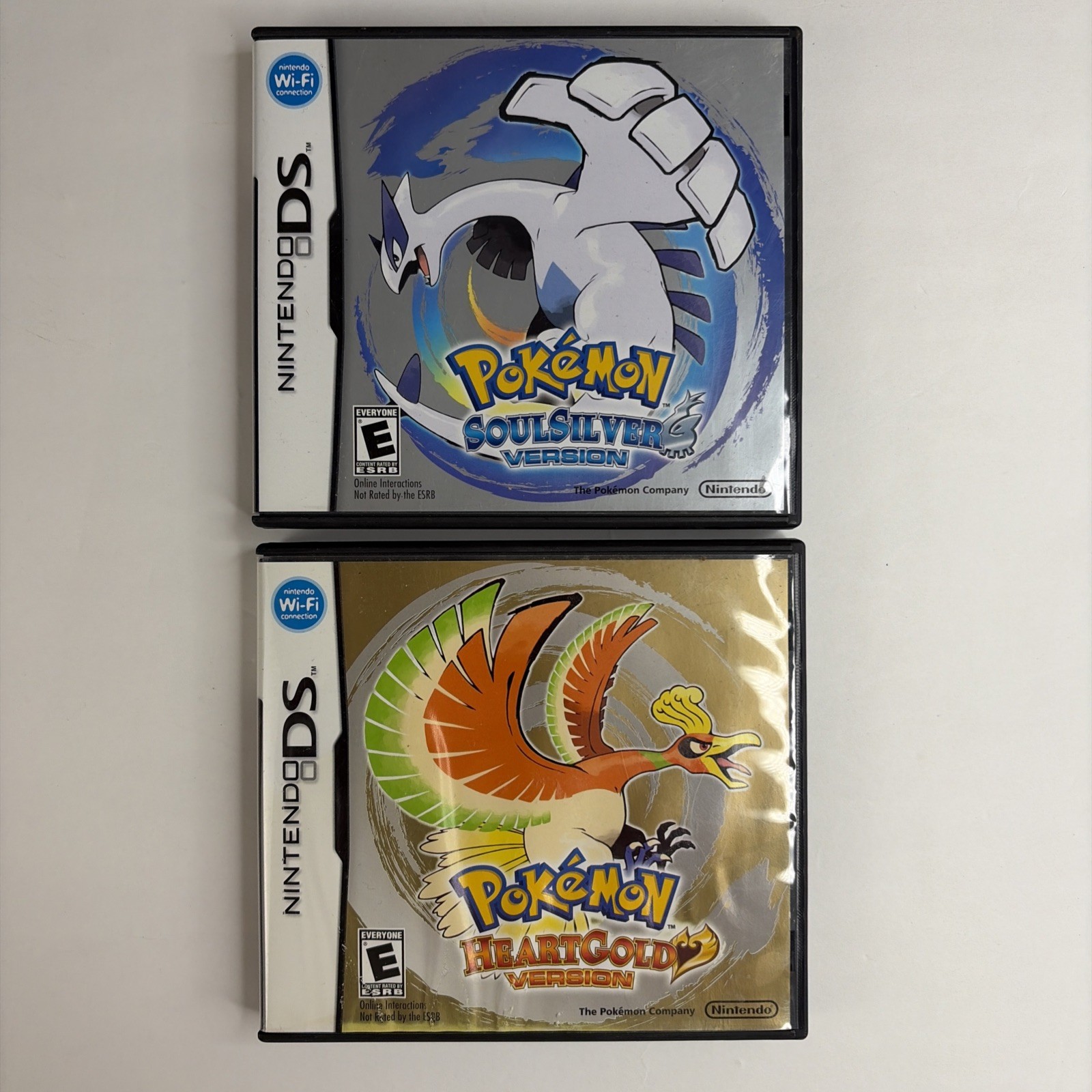 Pokemon: SoulSilver + HeartGold Nintendo DS LOT Authentic In Original Box