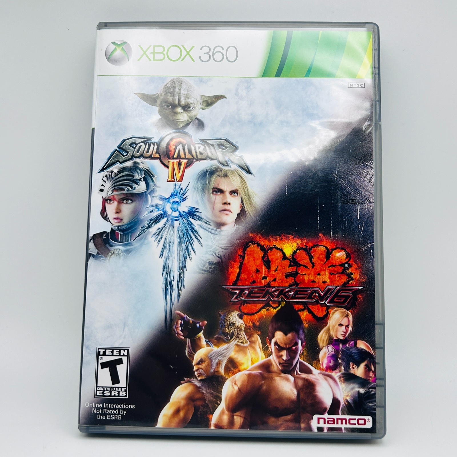 Soul Calibur IV/Tekken 6 (Microsoft Xbox 360, 2012) Complete CIB Tested