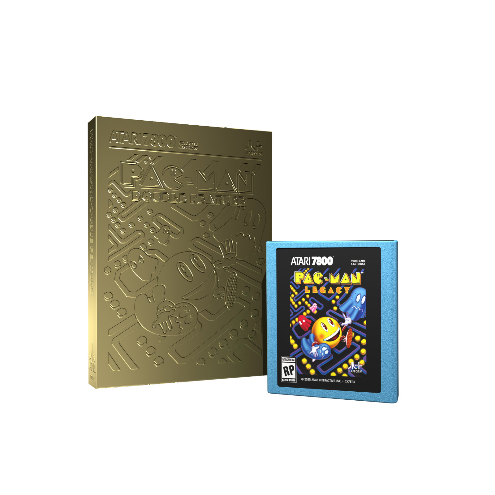 2025 SDCC Exclusive – Gold Edition Atari Pac-Man Double Feature Sealed NEW-BLUE