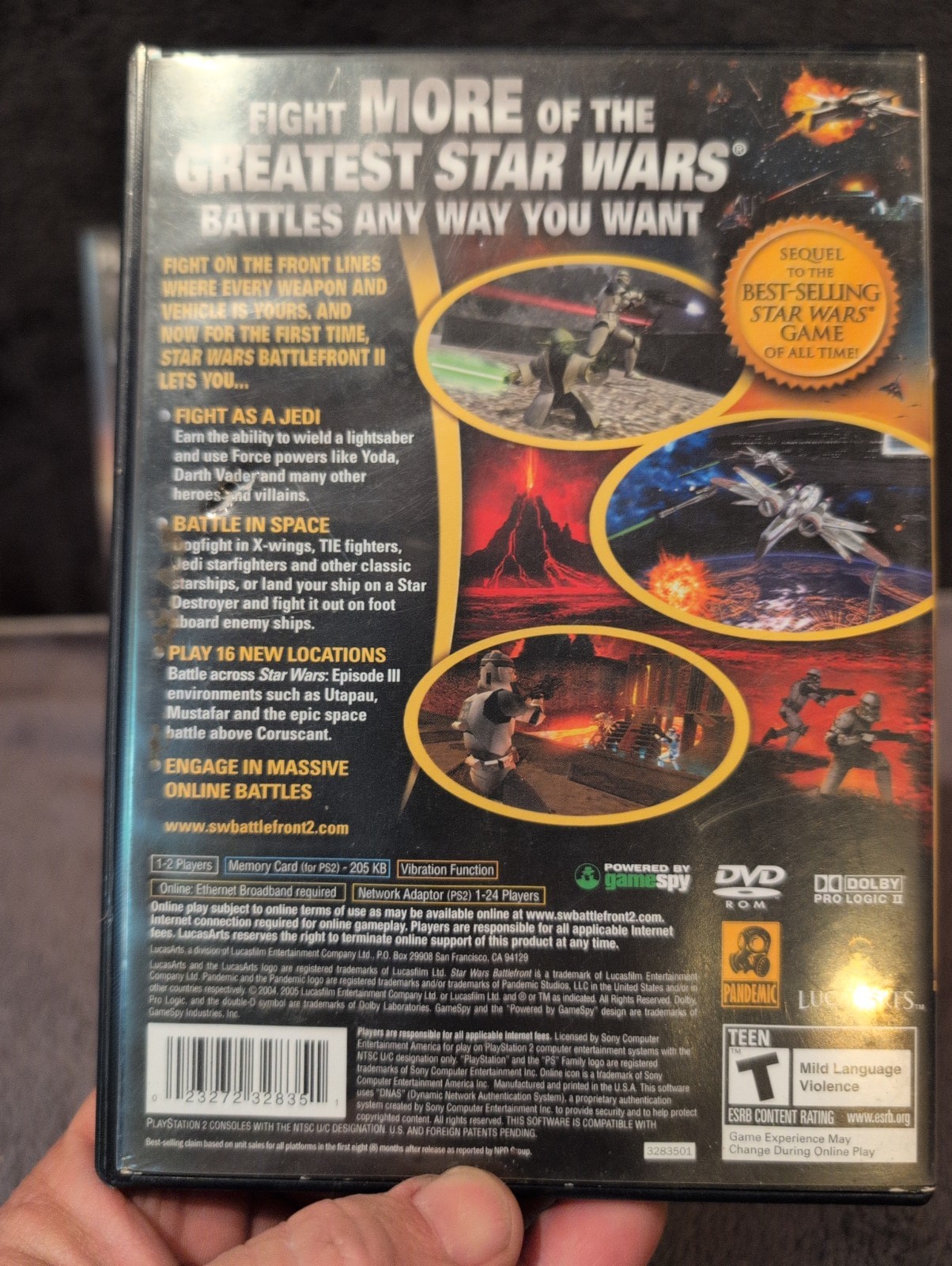 Star Wars: Battlefront 1 And 2 (Sony PlayStation 2) Both CIB – Tested