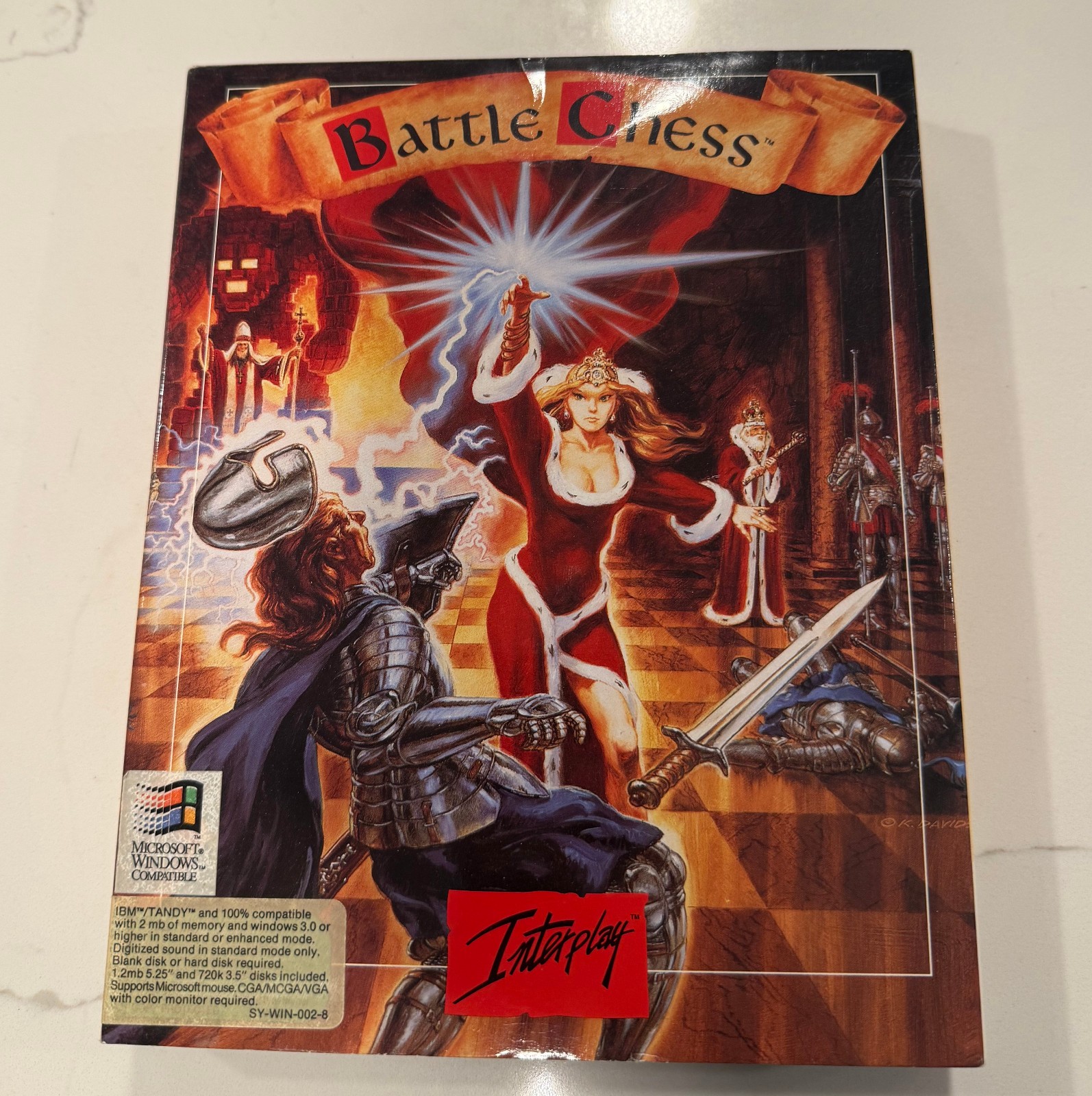 Battle Chess IBM Tandy PC Game Interplay 5.25” and 3.5″ Disks Vintage