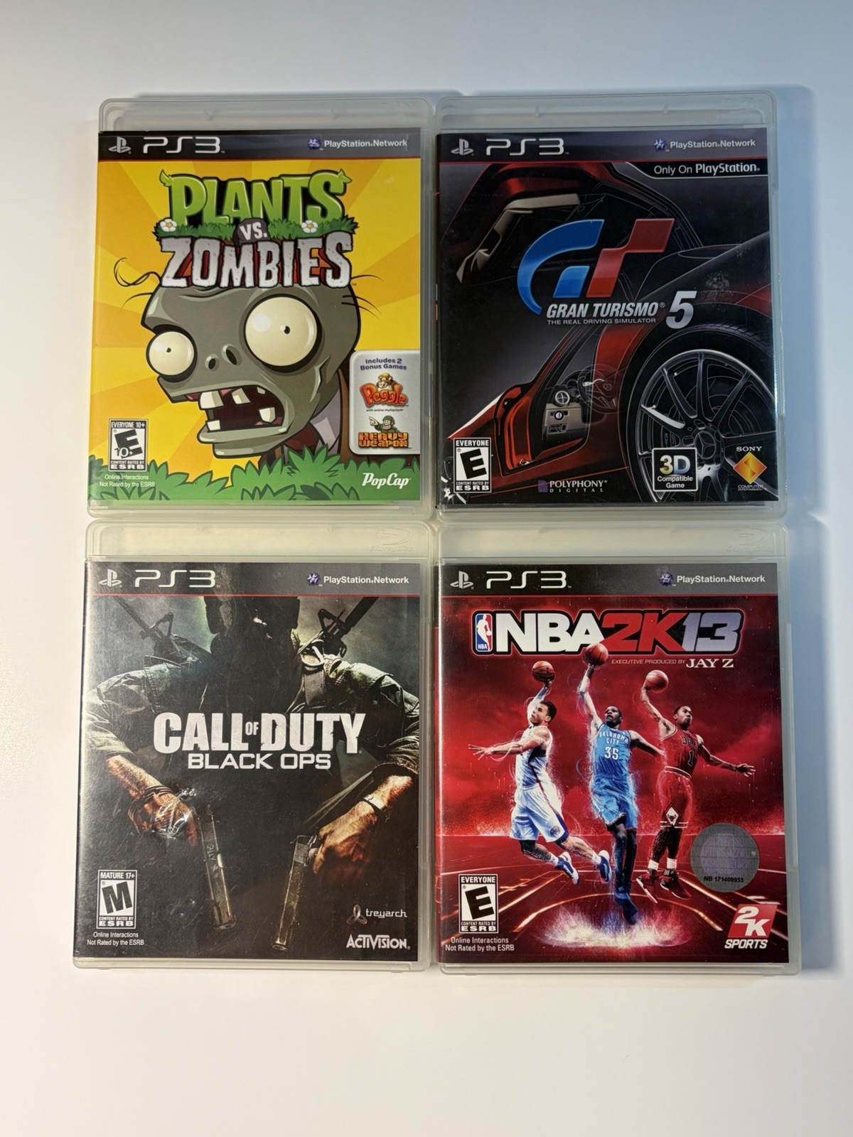Plants Vs. Zombies PS3 Game + 3 More Games (4 Game Lot)