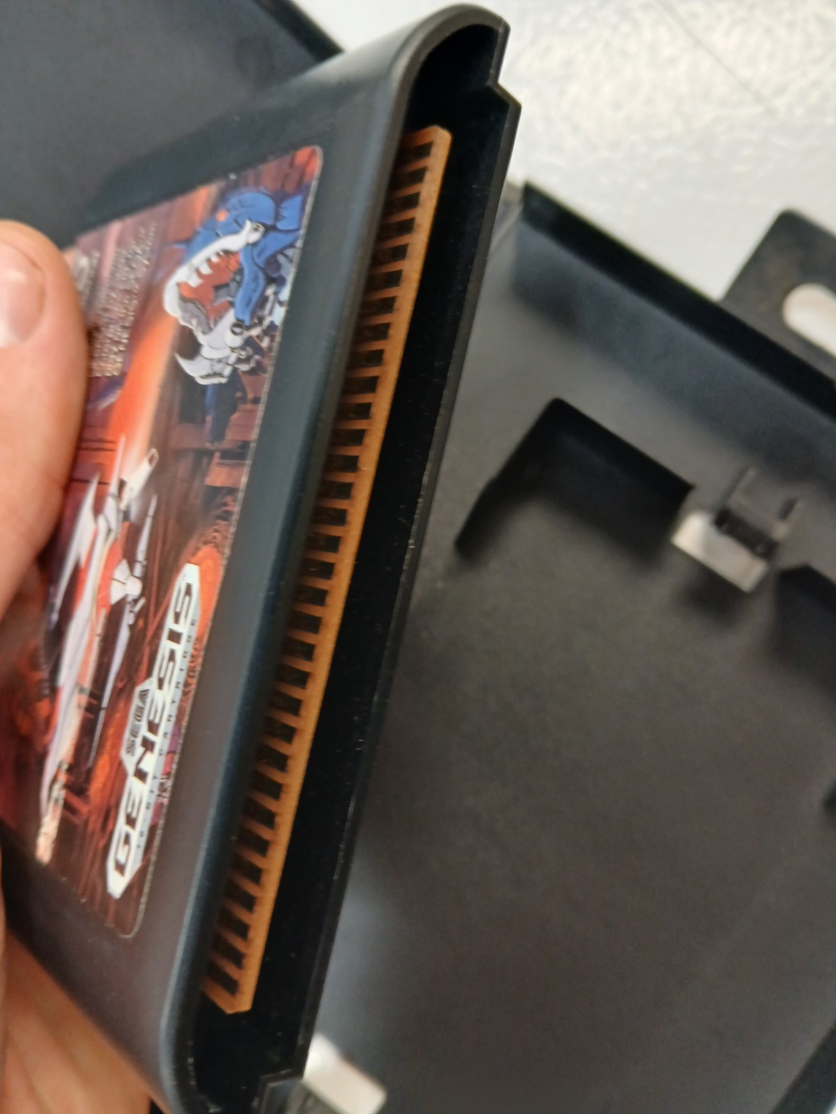 Sagaia Sega Genesis Game & Case NO MANUAL Water Damaged Art Tested
