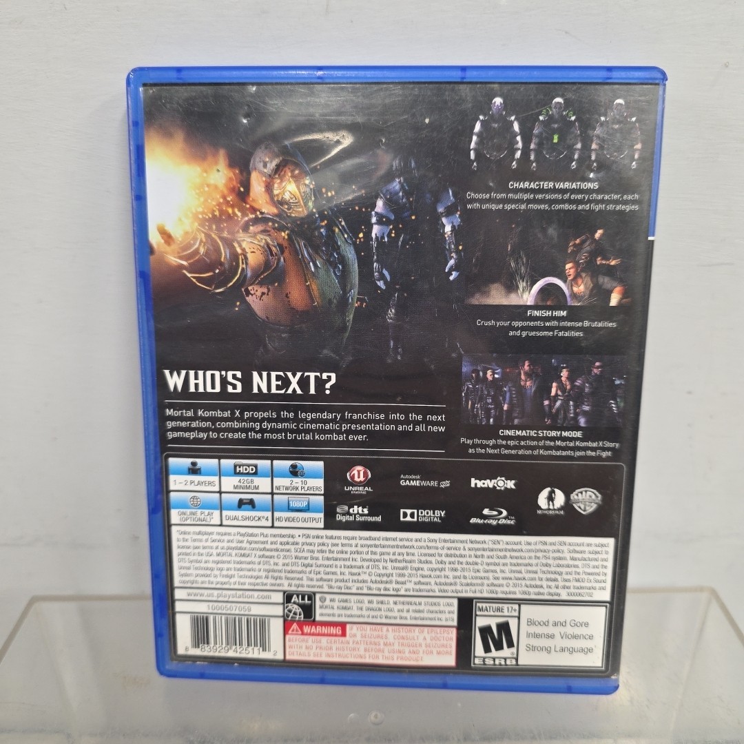 Mortal Kombat X – Sony PlayStation 4 – Tested