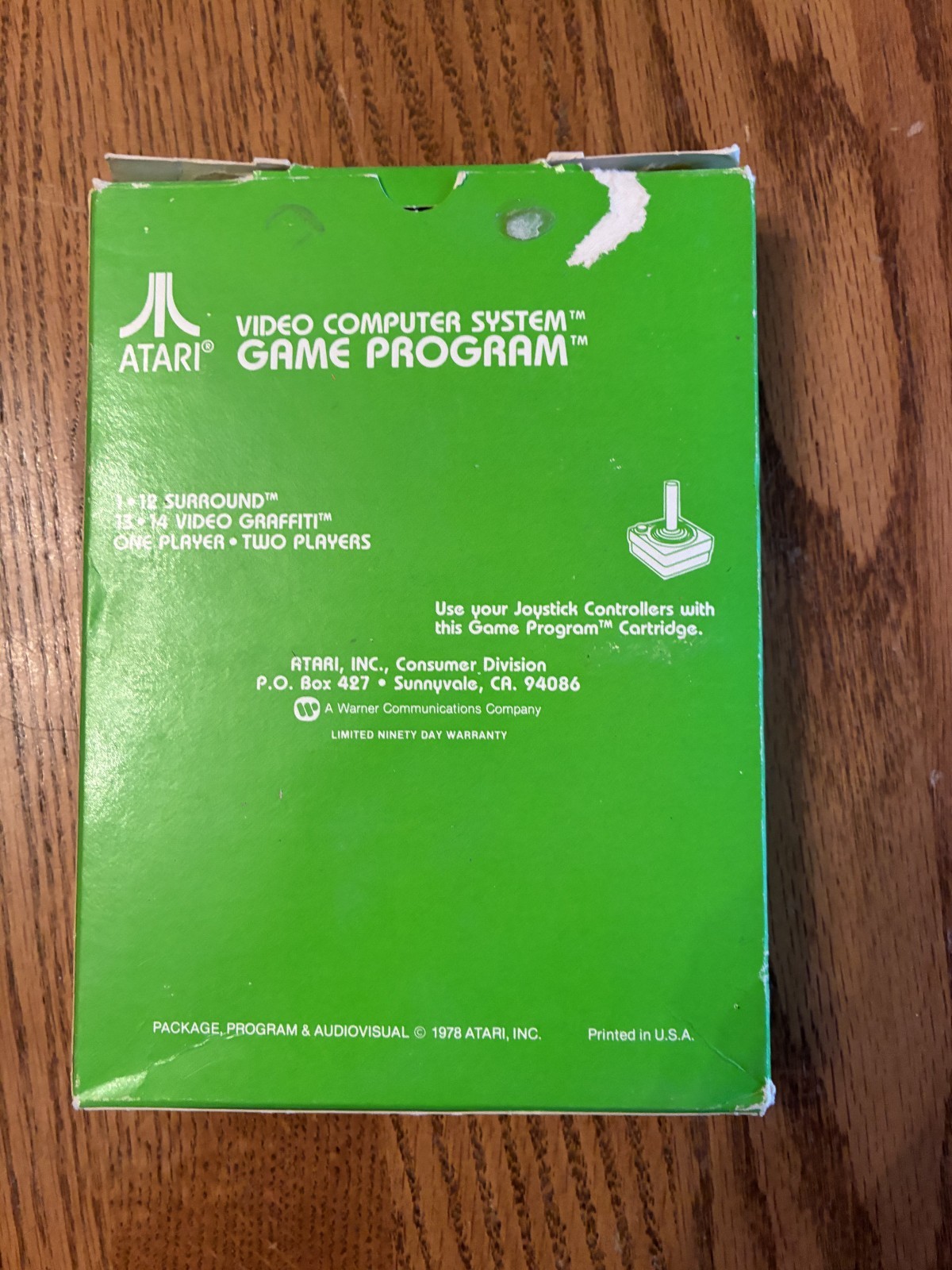 Surround (Atari 2600, 1978) CX2641 Complete In Box – Tested +FAST SHIPPING!