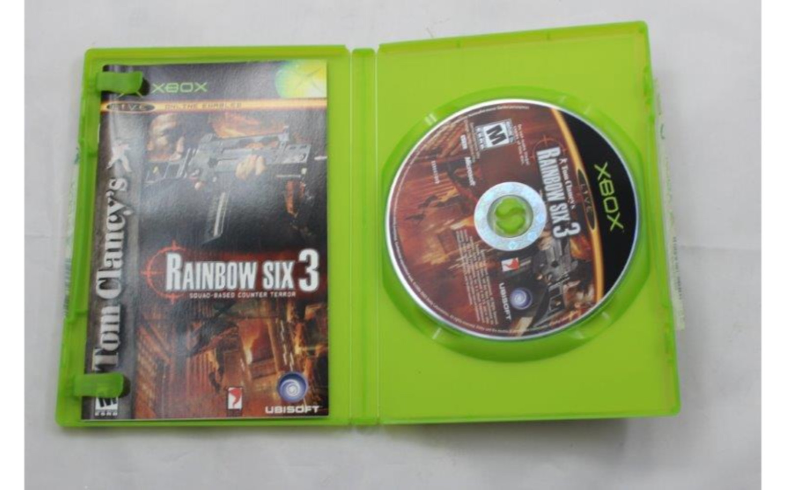 Tom Clancy’s Rainbow Six 3 (Microsoft Xbox, 2003) W/ Manual & Insert ~ Tested
